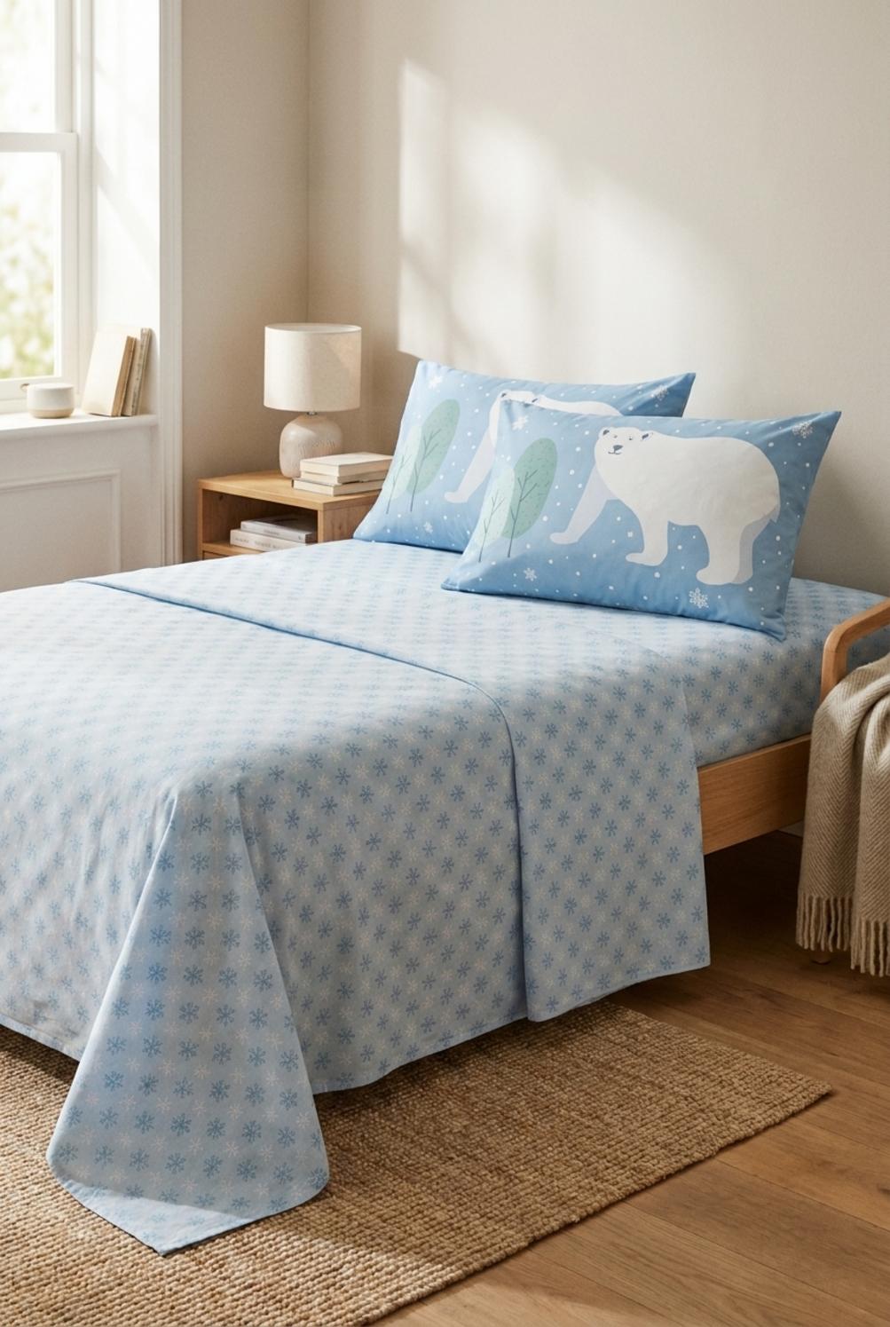 Polar Completo Letto Per Bambini azzurro