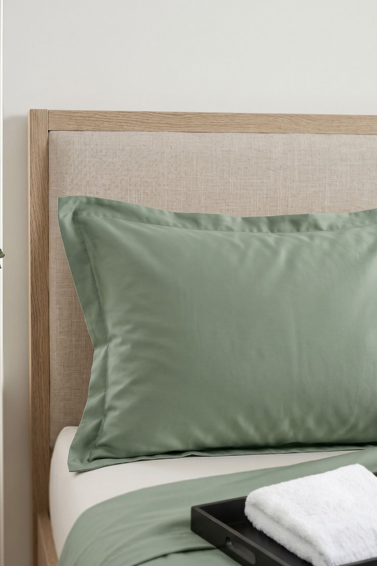 Bright Federa Raso Di Cotone Verde Oliva