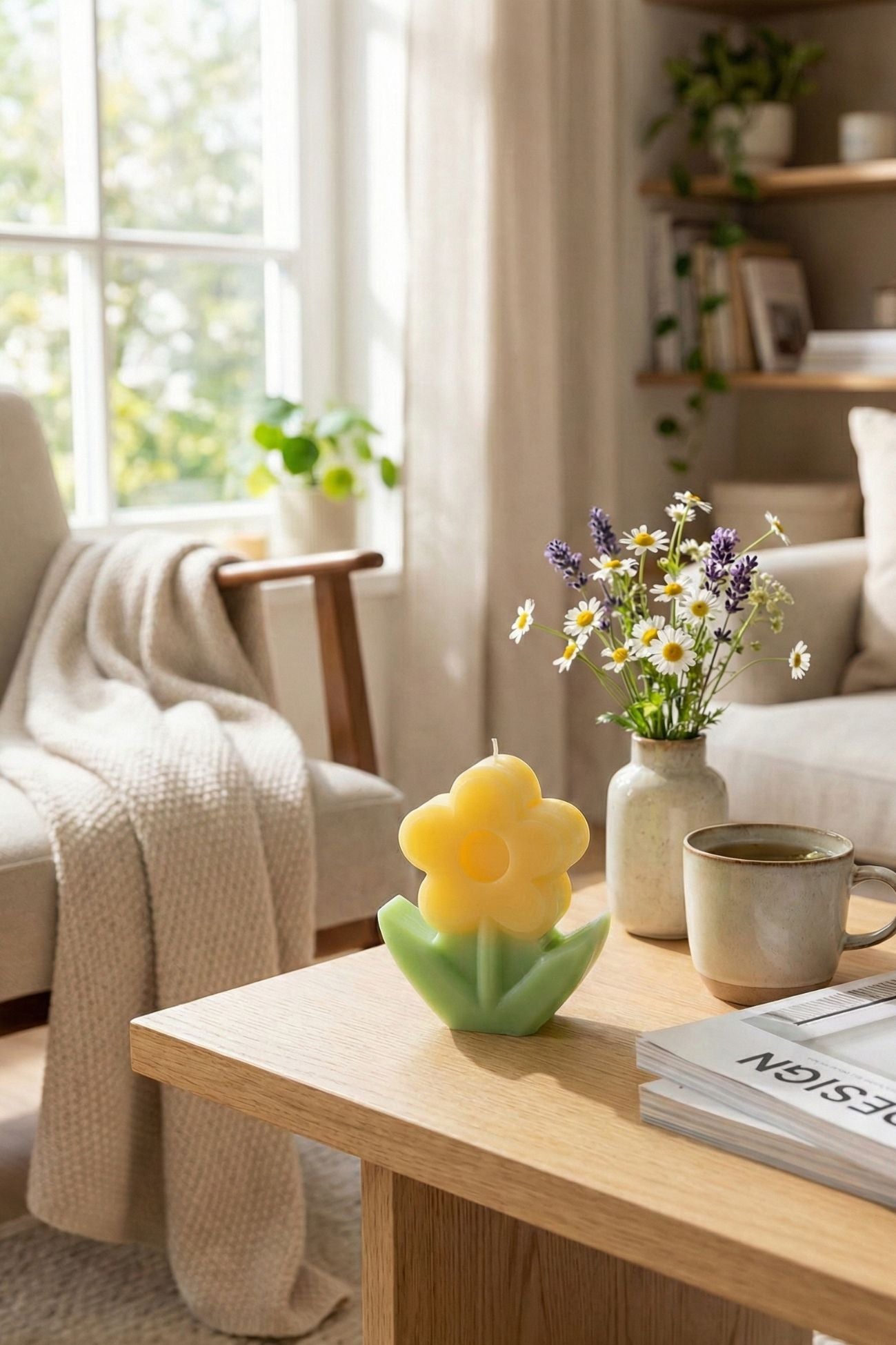 Fiorirà Candela Fiore Giallo