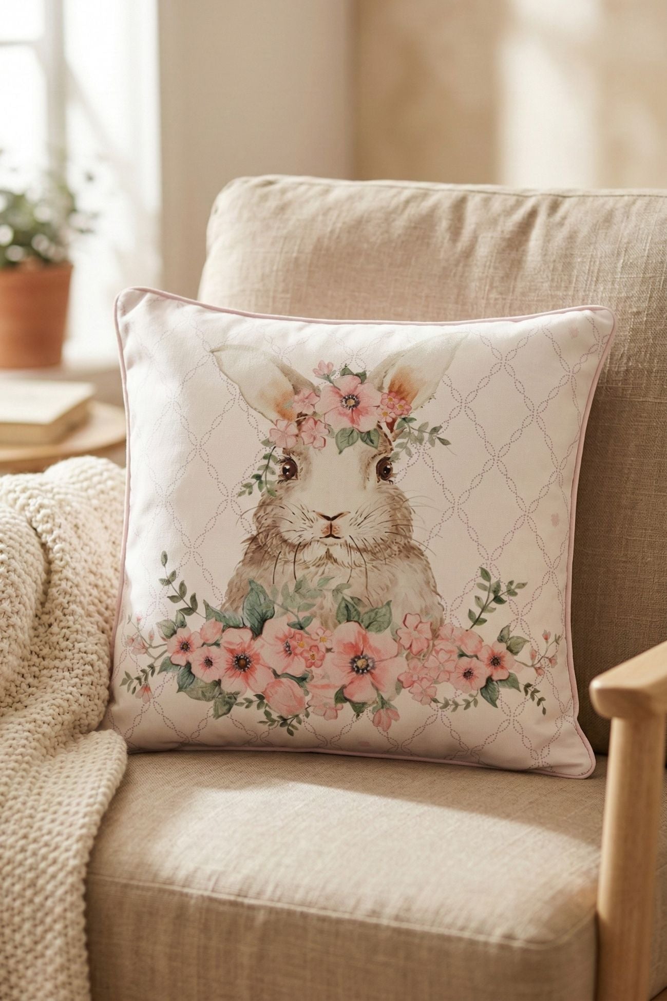 Floral Easter Bunny Federa Coniglio