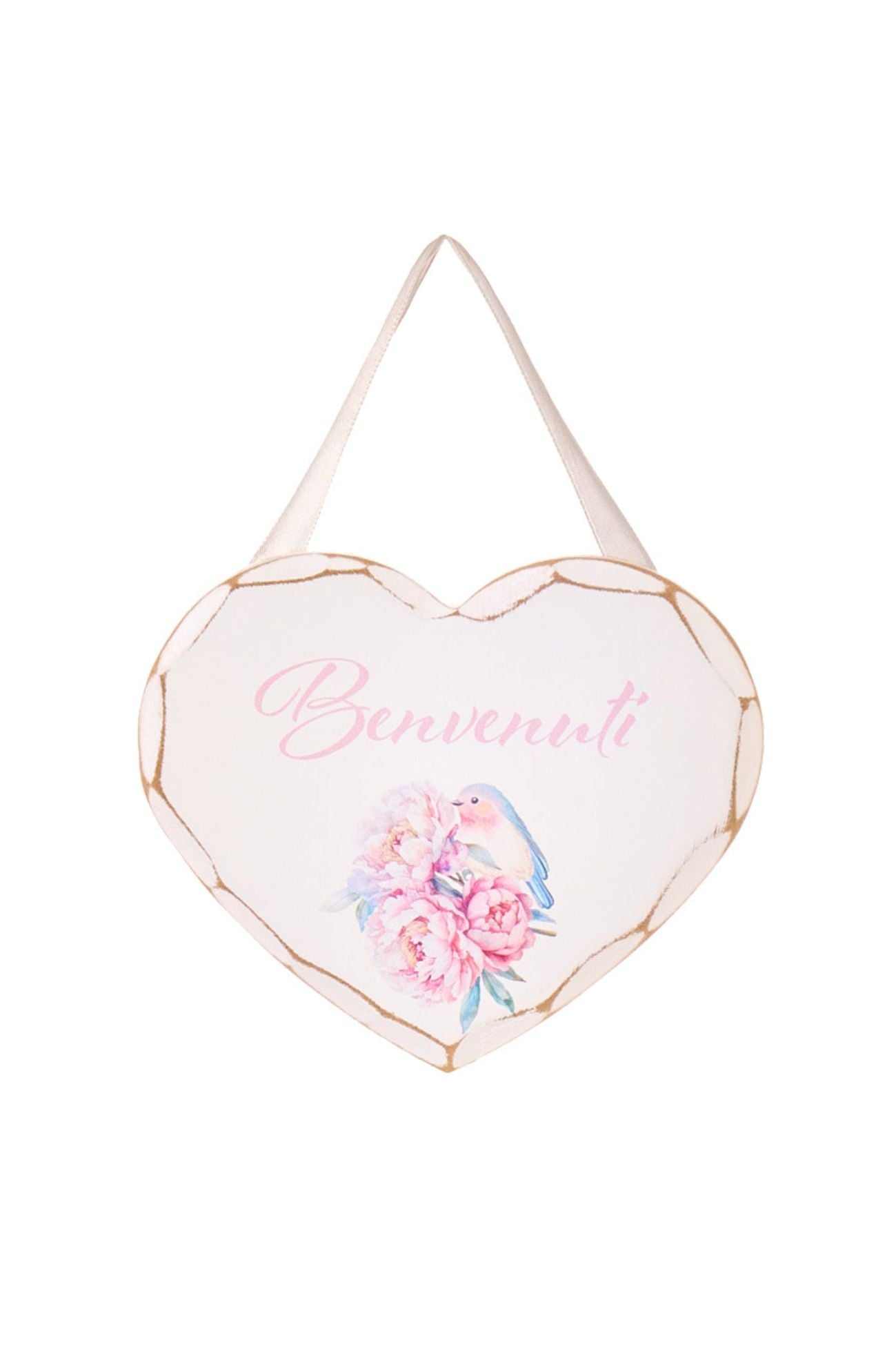Fiorirà Targhetta Cuore Benvenuti