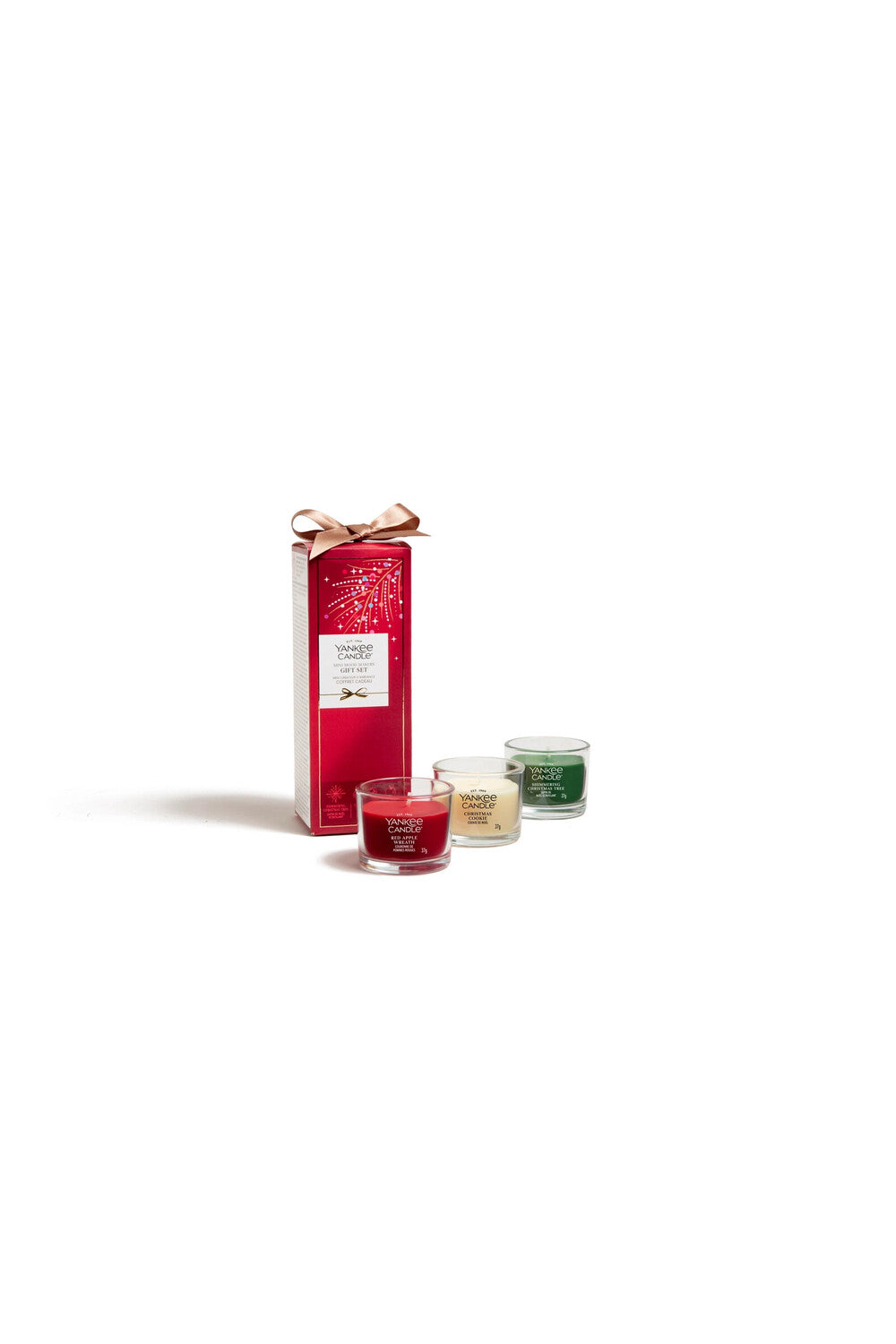 Mini Mood Makers Natale Confezione Regalo 3 Candele Votive in Vetro