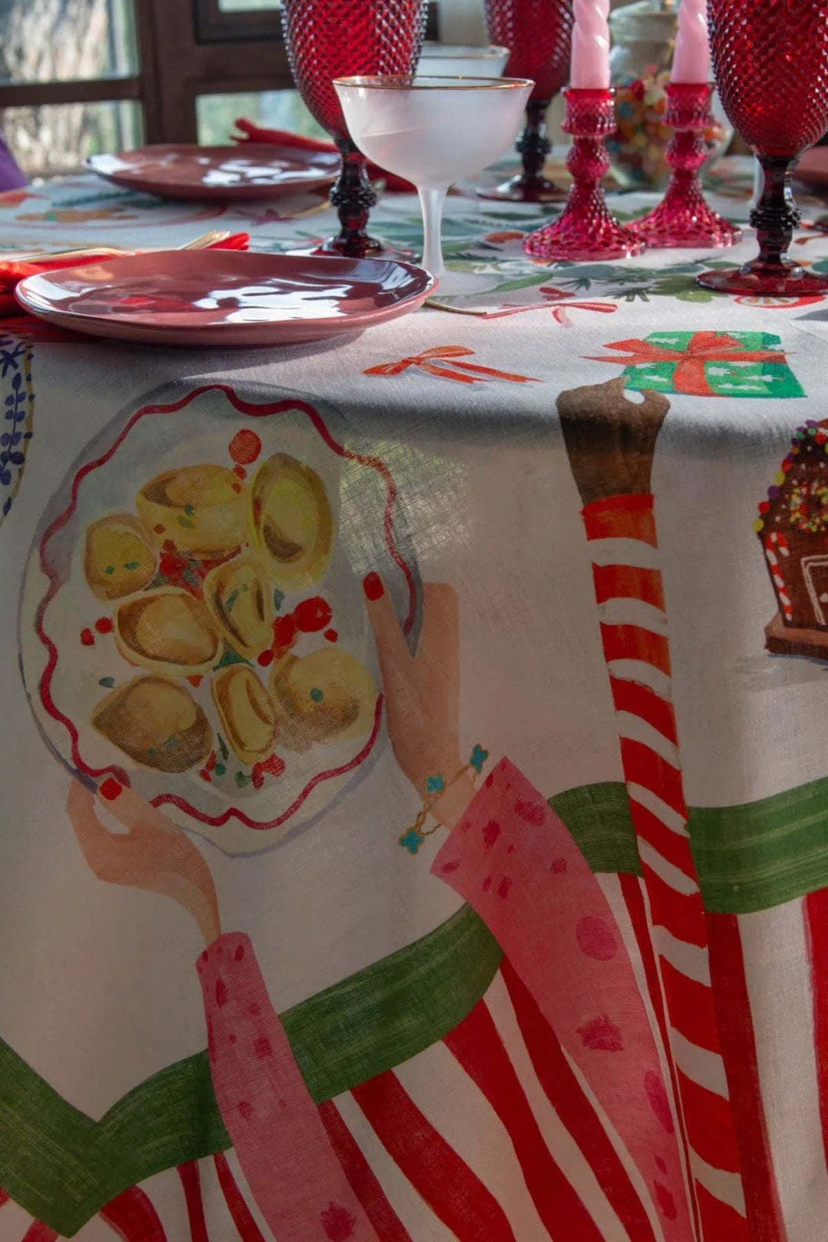 Hand On Xmas Centrotavola