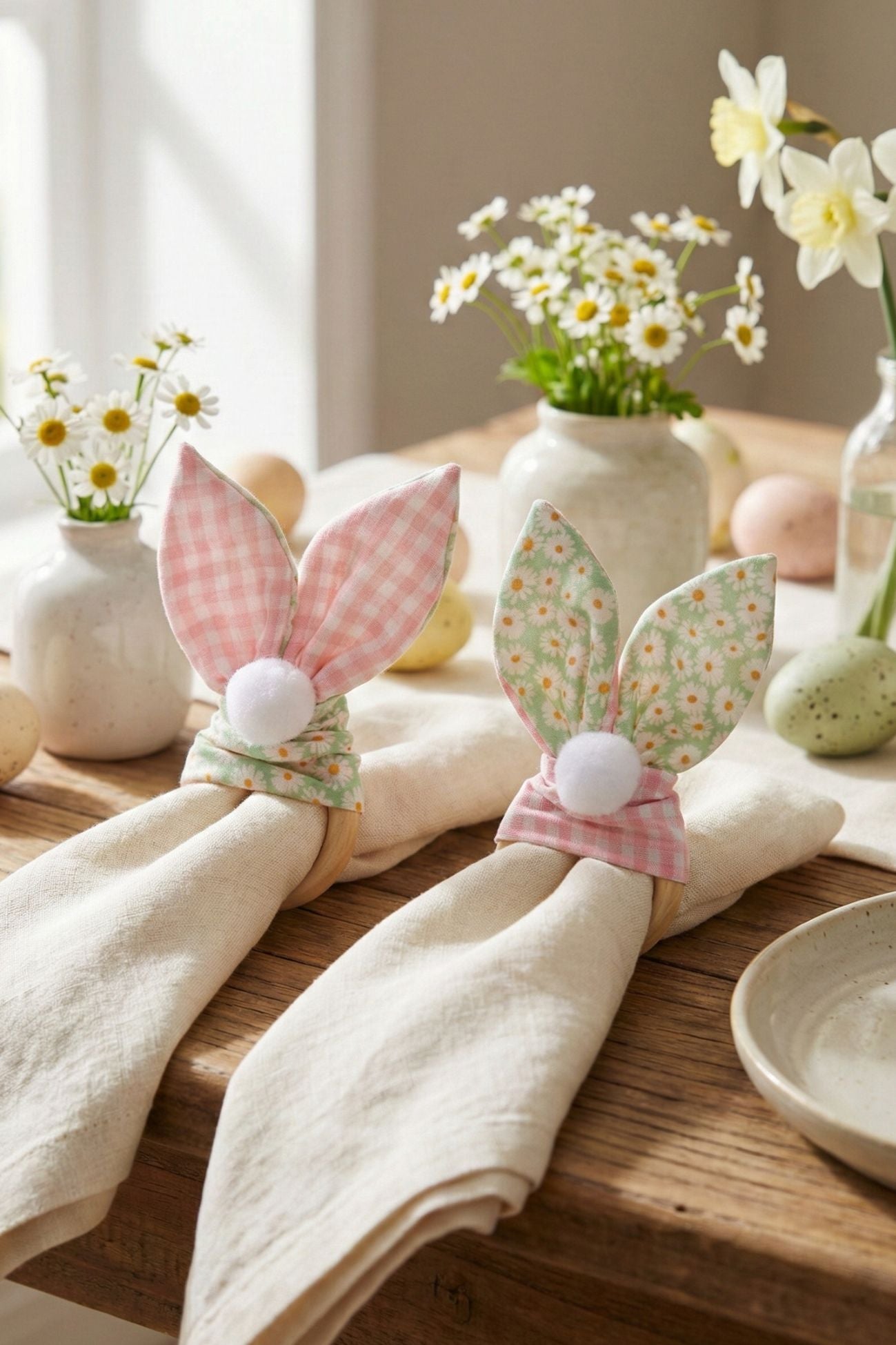 Pepen Portatovagliolo Coniglio Orecchie Margherite