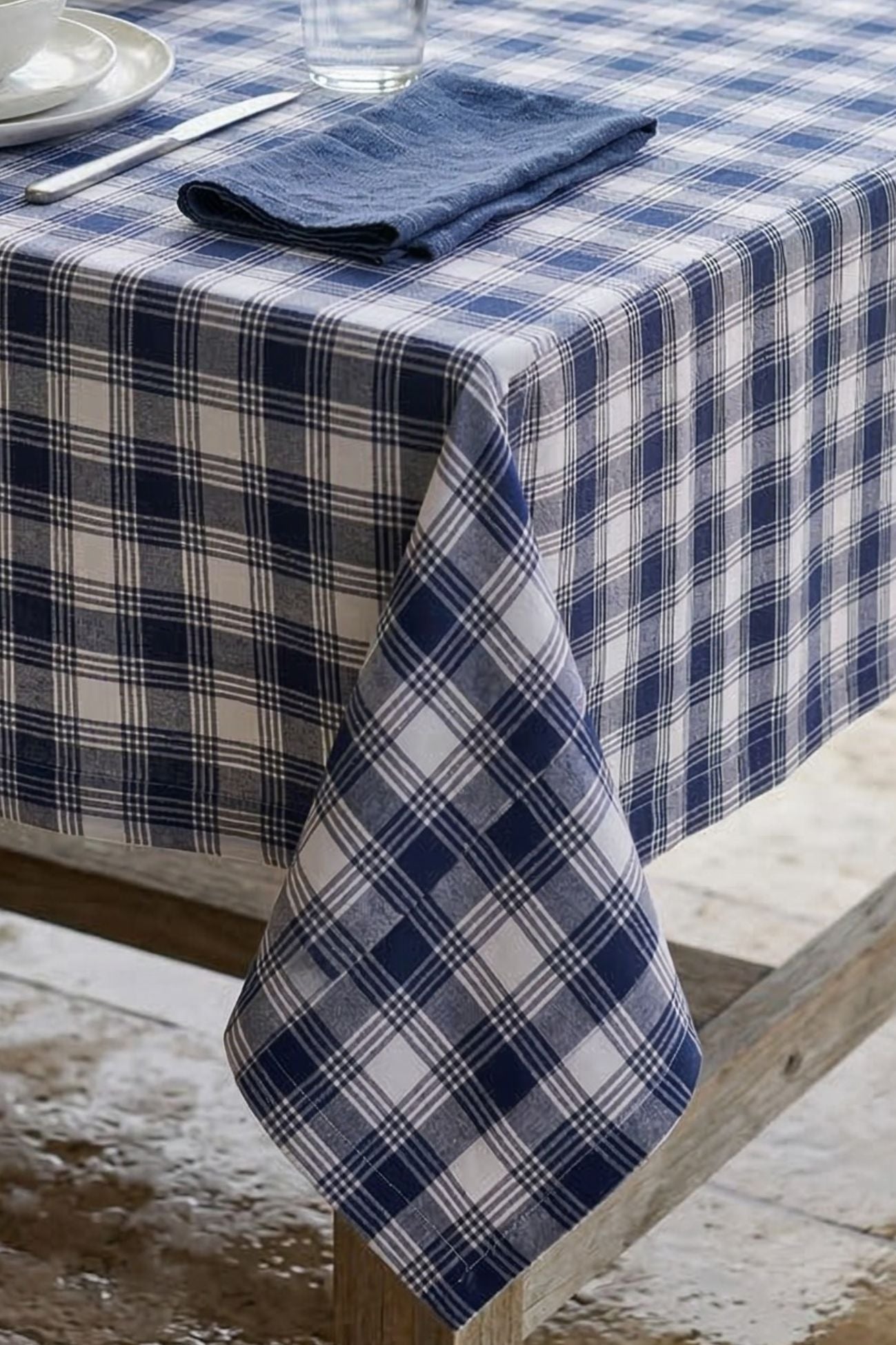 Pesci Tra Le Righe Tovaglia Quadretti