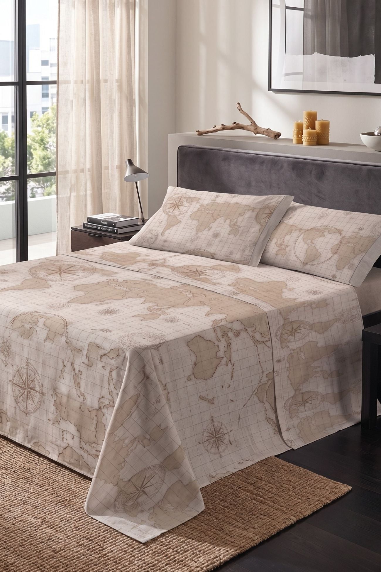 Giusy Completo Letto Beige 8606 var2