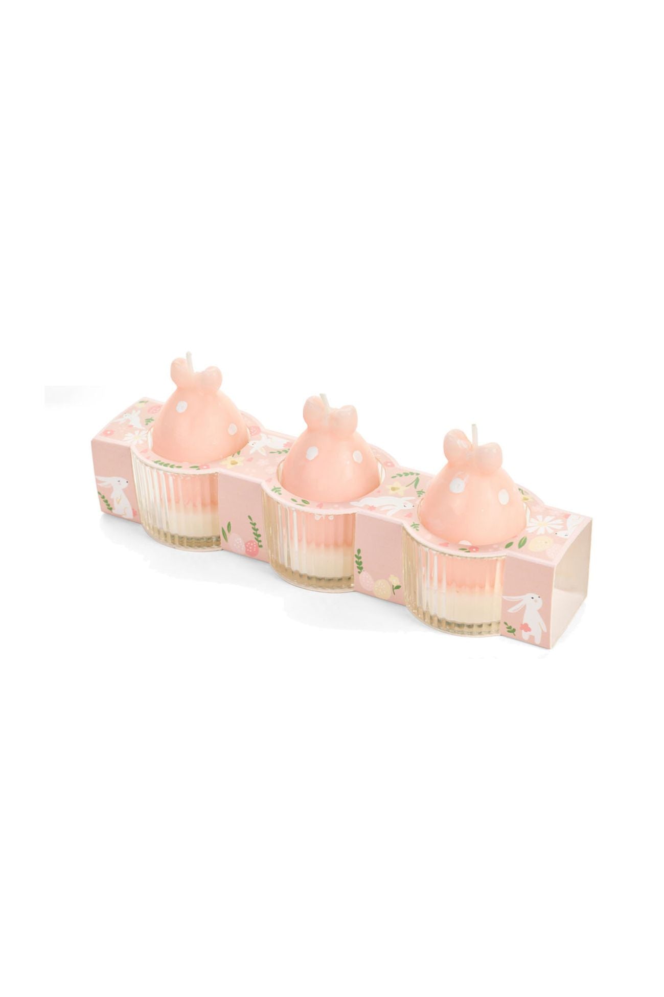 Pepen Candela Uovo in Vetrino Rosa