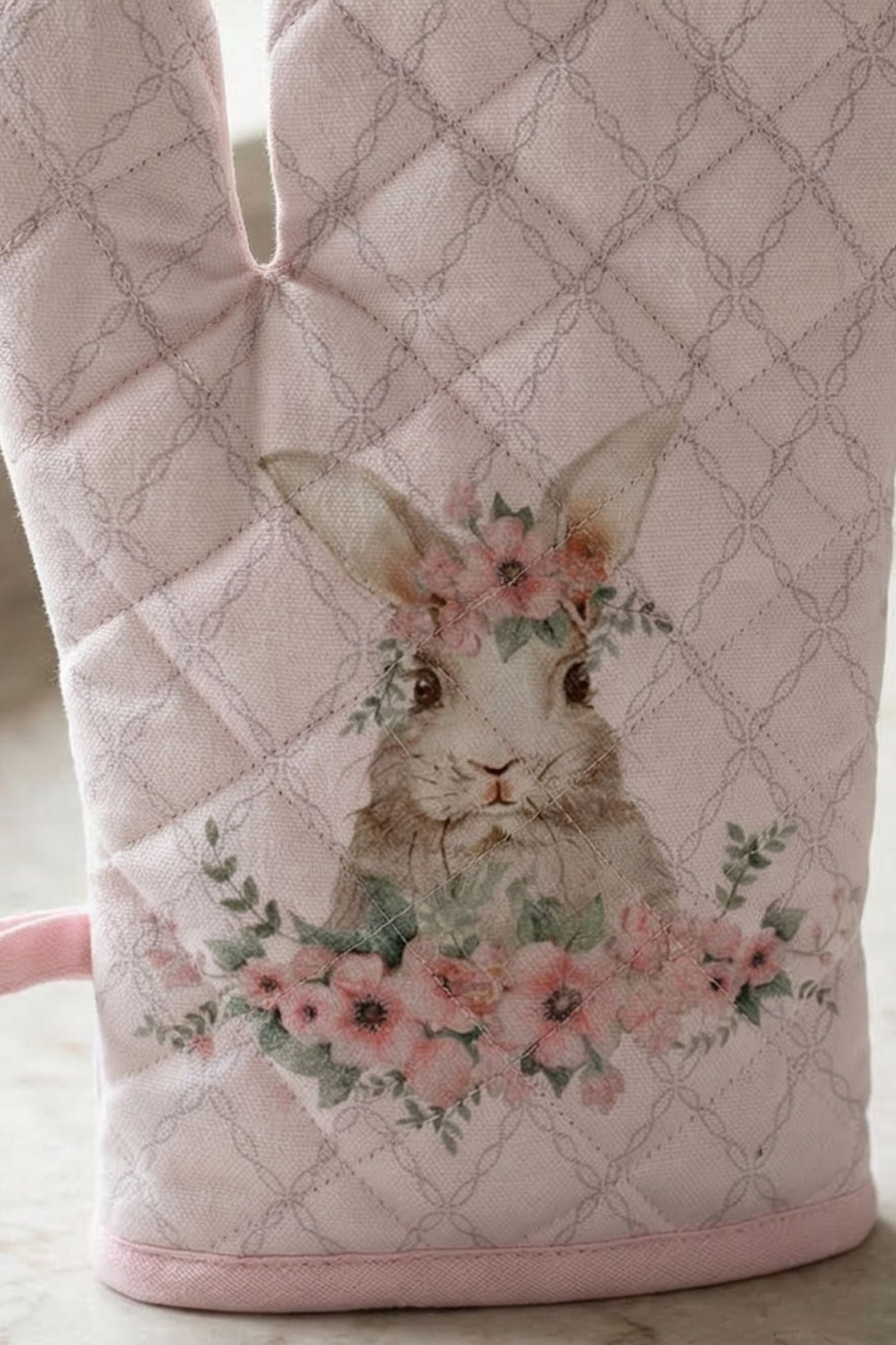 Floral Easter Bunny Guantone