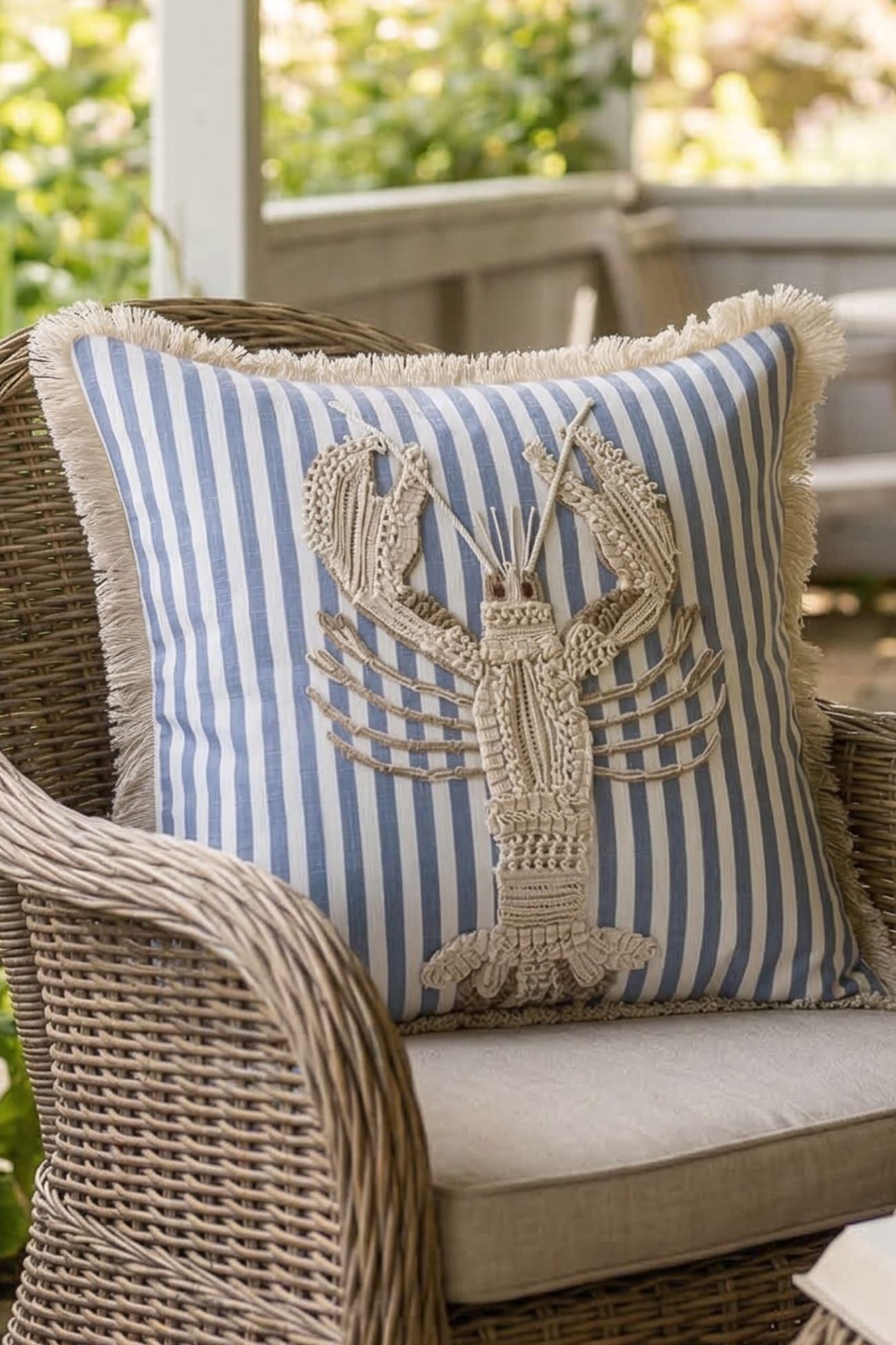 Pesci Tra Le Righe Cuscino Aragosta