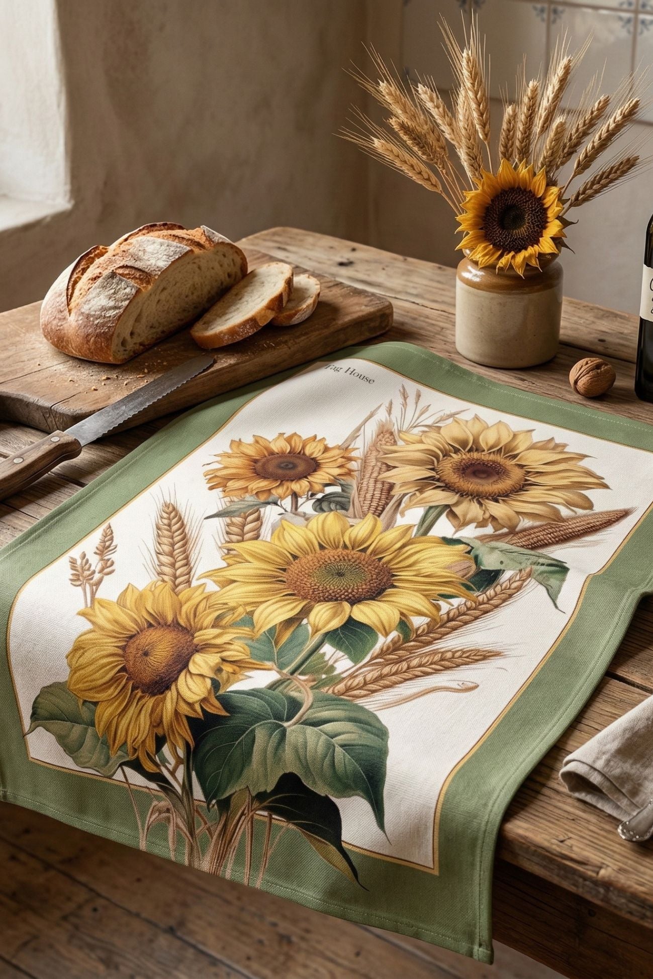 Girasoli Canovaccio Verde