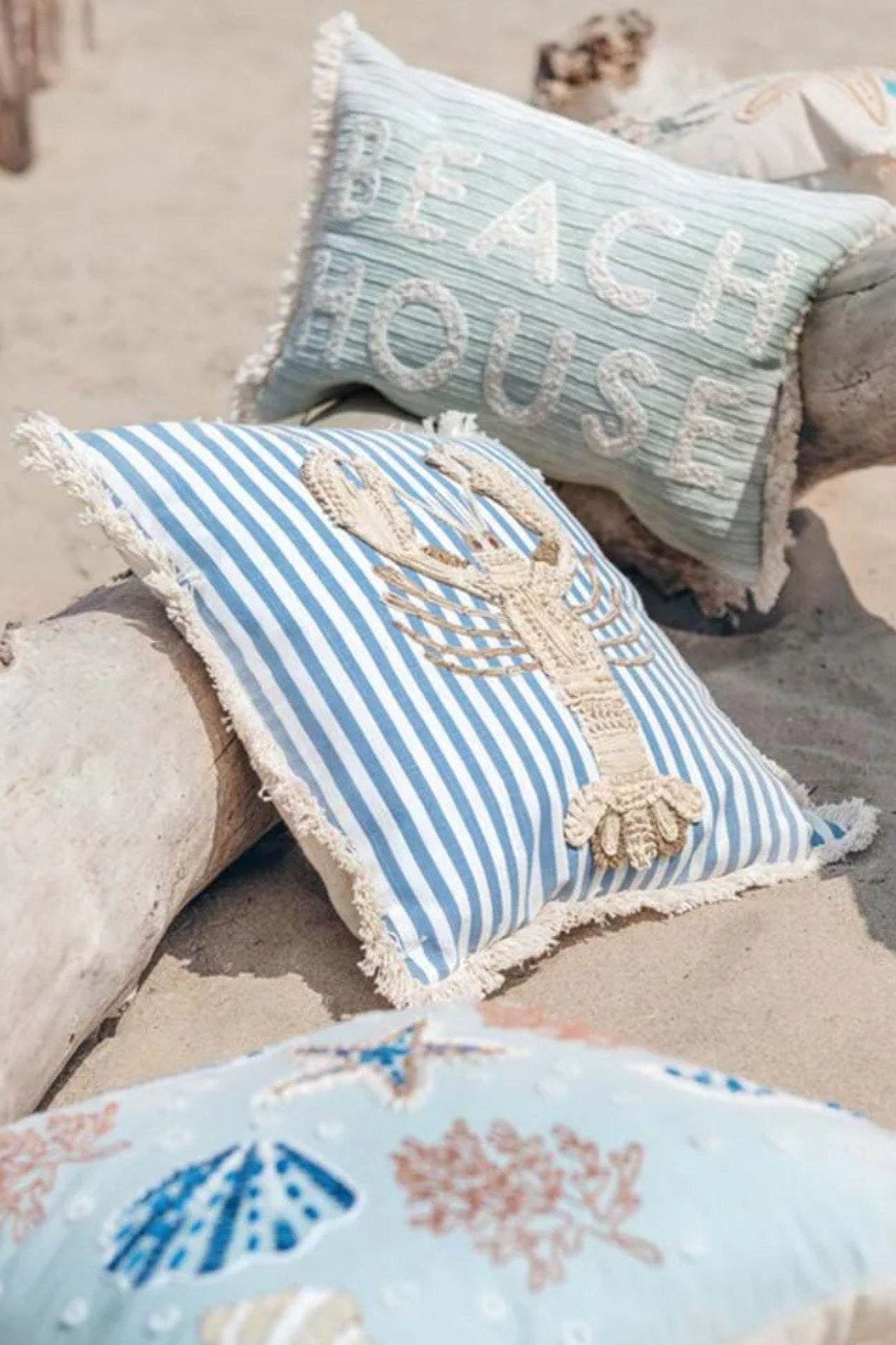 Pesci Tra Le Righe Cuscino Aragosta