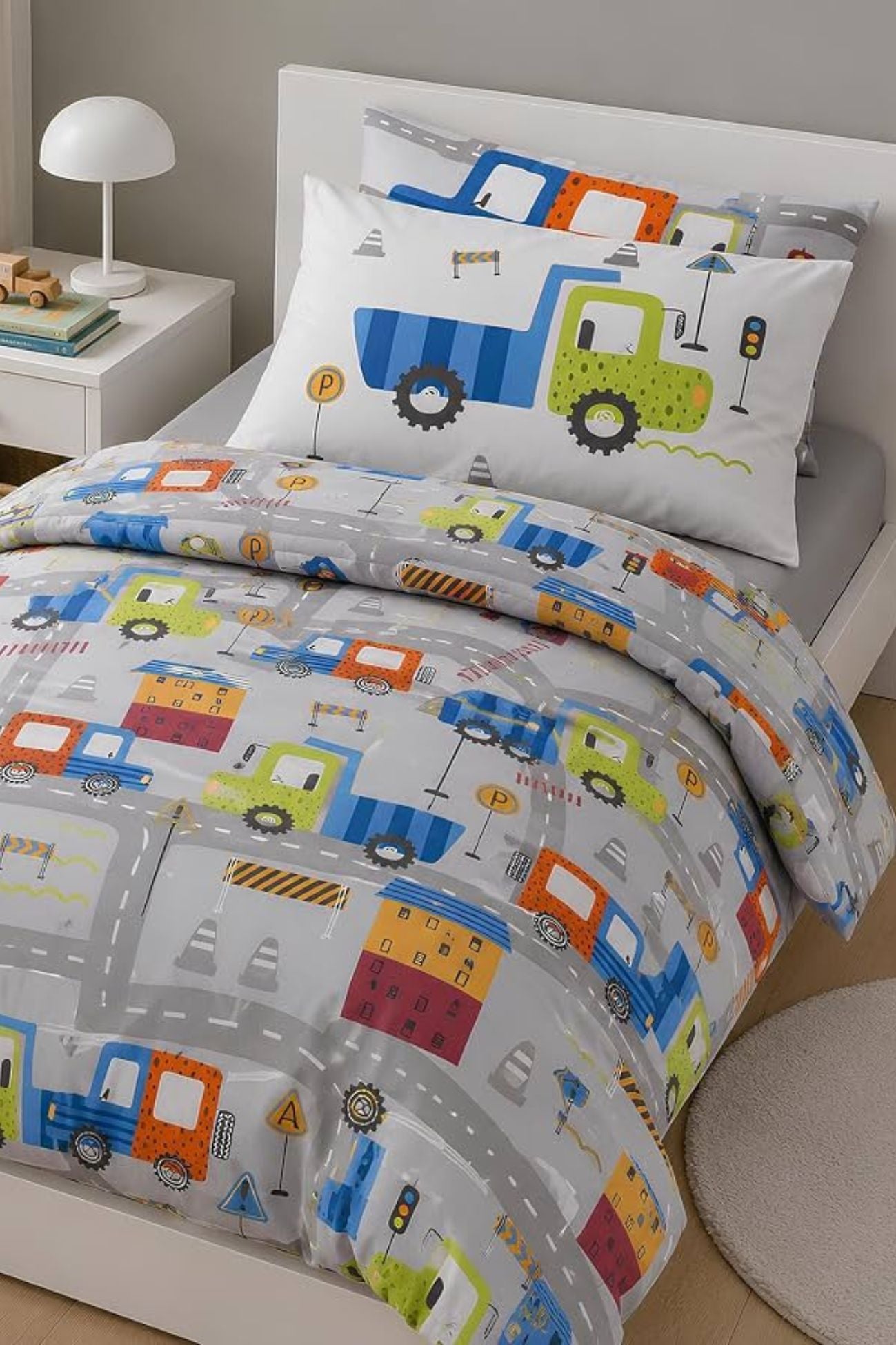 City Car Completo Copripiumino Grigio