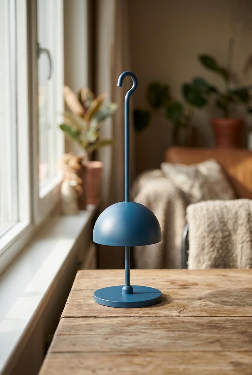 Iota Lampada Da Tavolo Blu Oceano