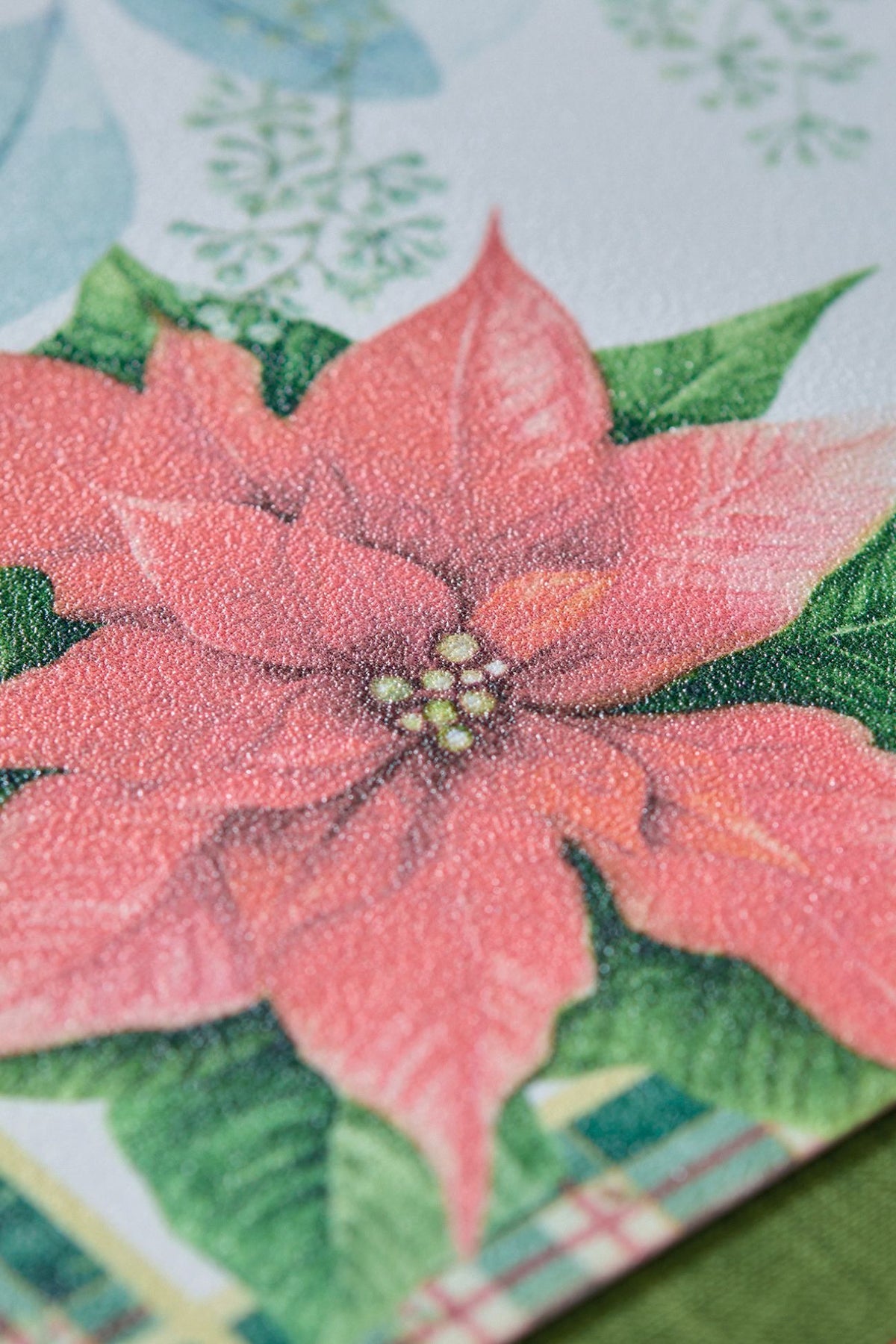 Natale In Salotto Tovaglietta Vinile Fiore