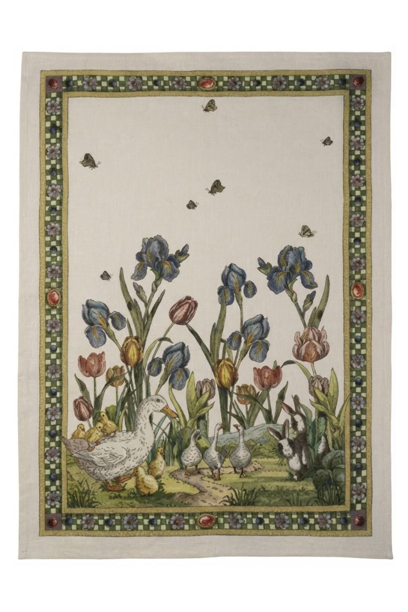 Bunny Garden Strofinaccio Azzurro