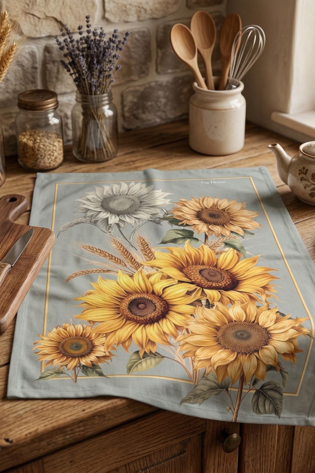 Girasoli Canovaccio Grigio