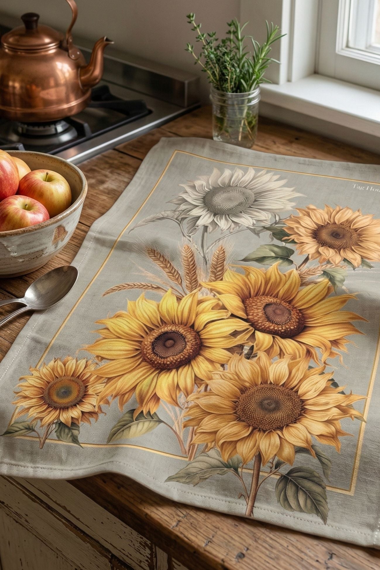 Girasoli Canovaccio Grigio