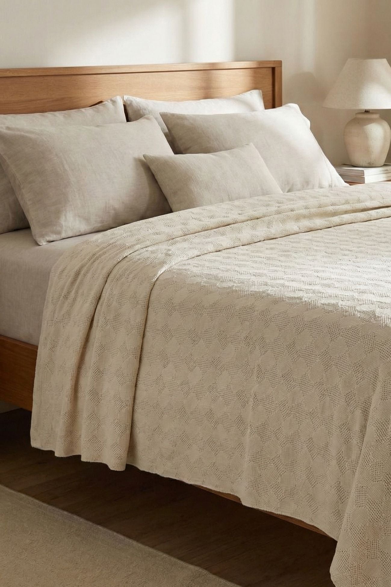 Mosaico Copriletto Panna