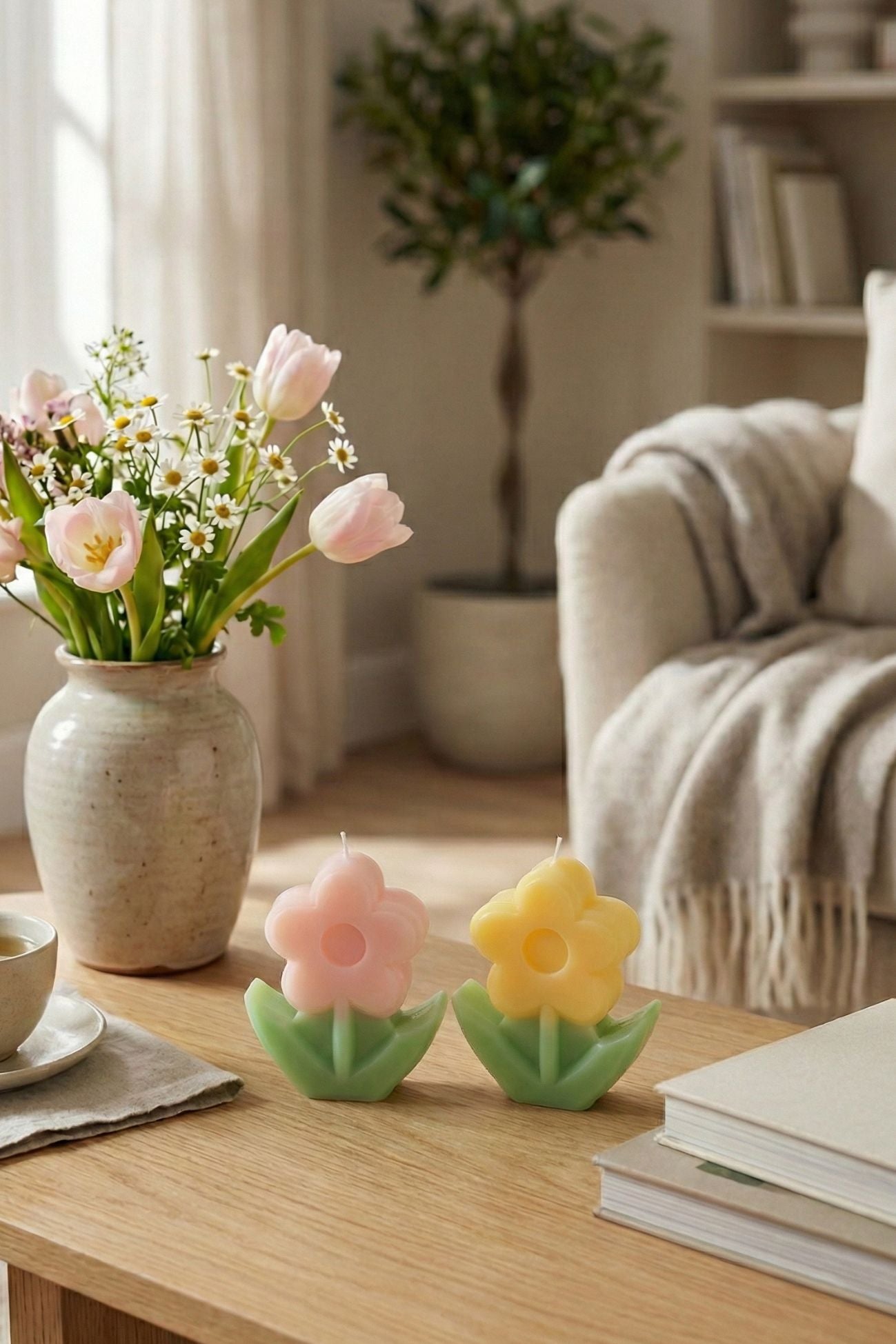 Fiorirà Candela Fiore Giallo