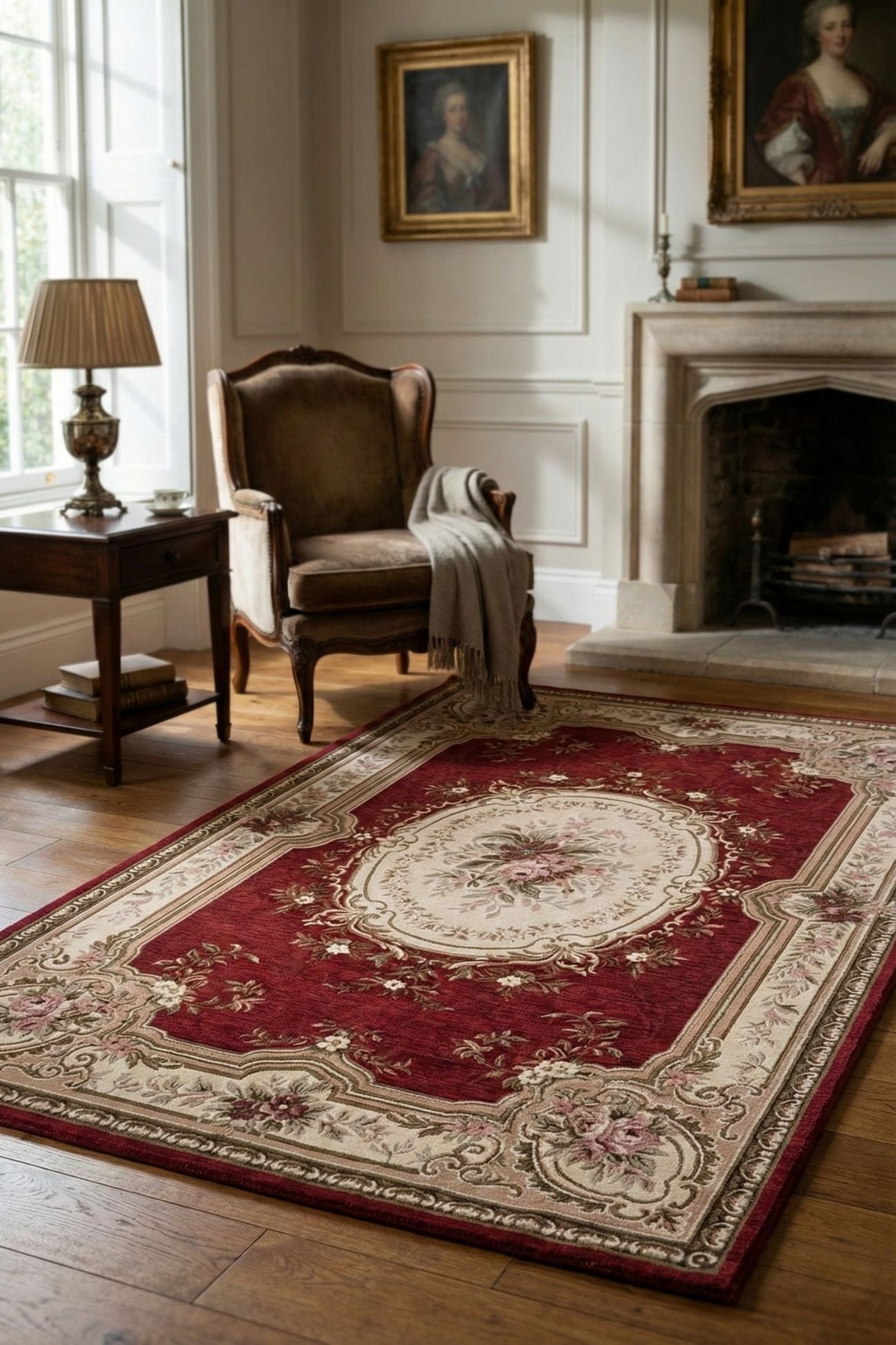 Elegant Tappeto Bordeaux