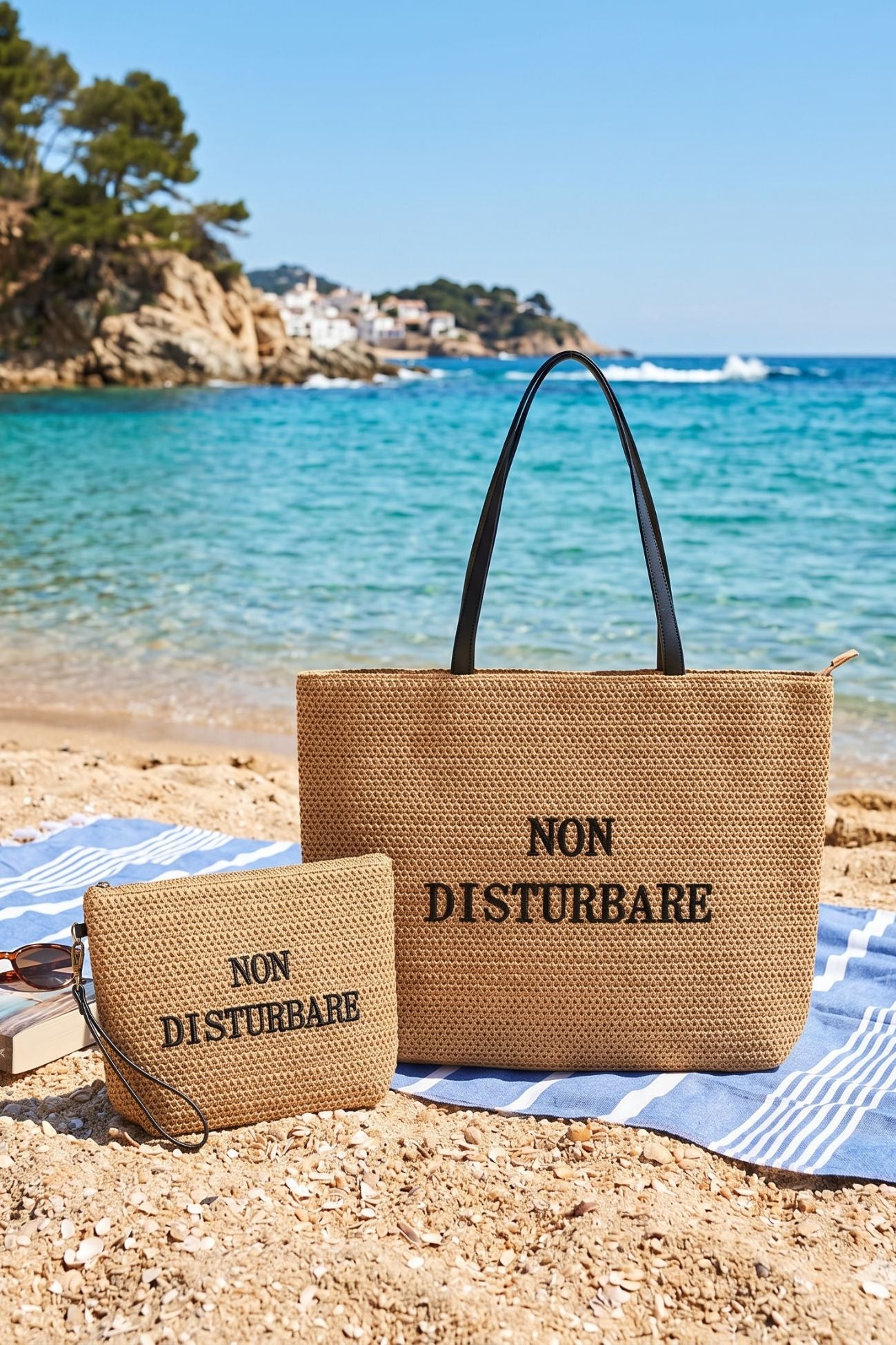 Happy Moments Set Borsa E Pochette Non Disturbare