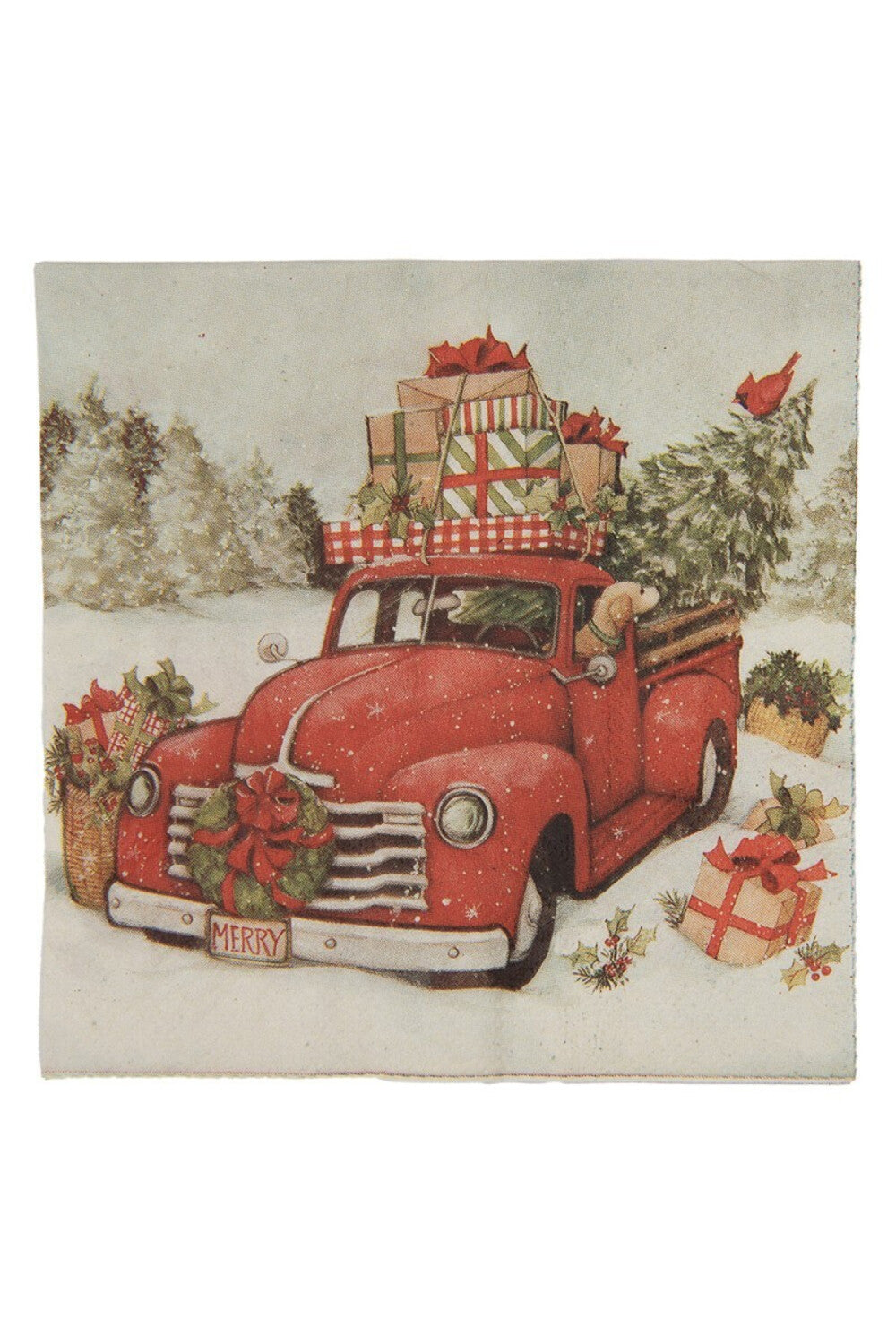 Christmas Car Tovaglioli in Carta