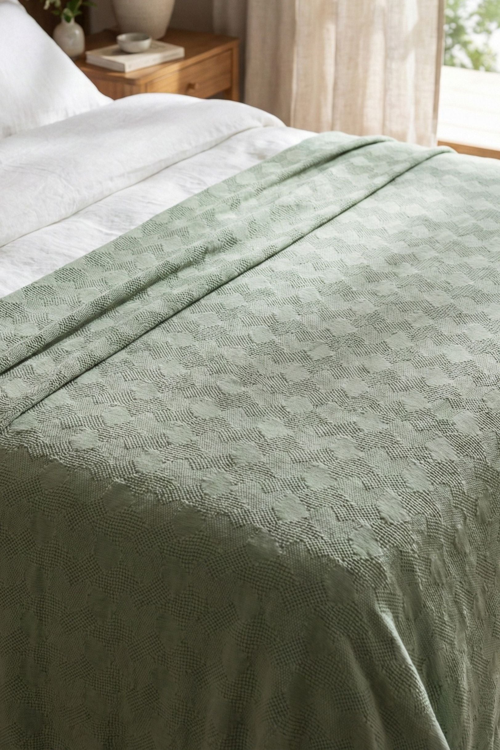 Mosaico Copriletto Verde