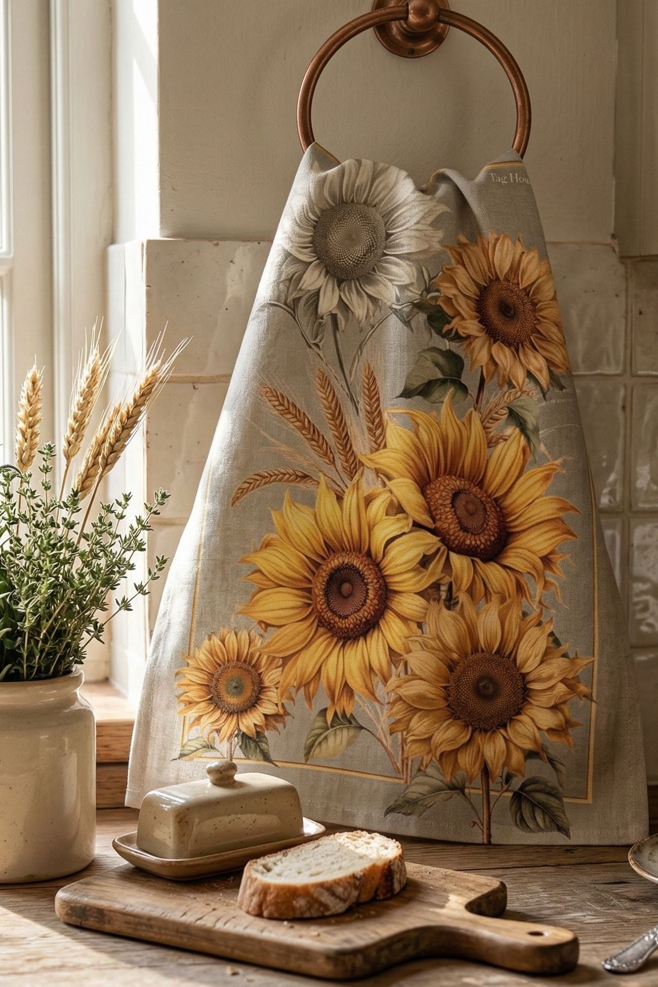 Girasoli Canovaccio Grigio