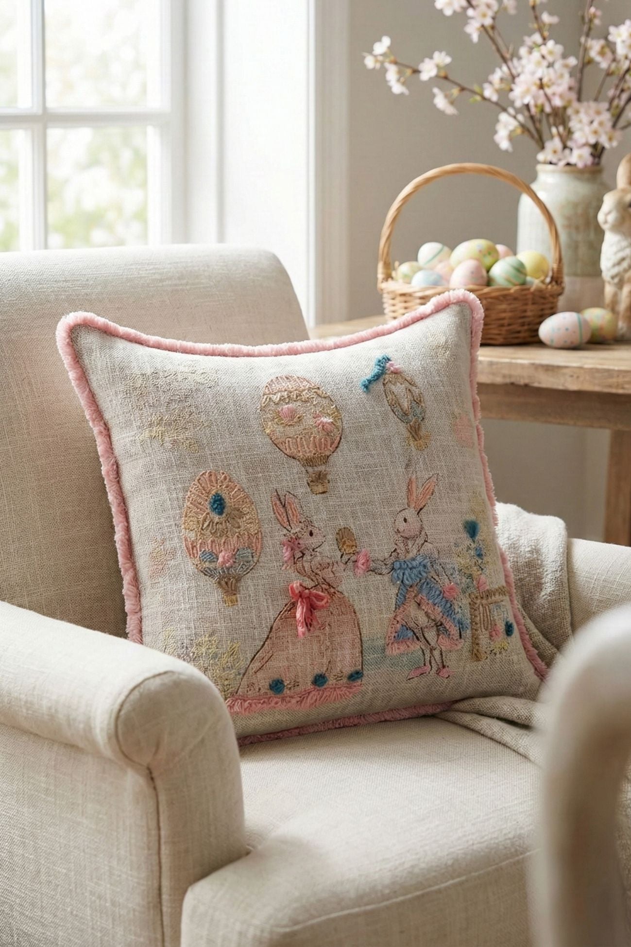 Rococo Cuscino Ricamato