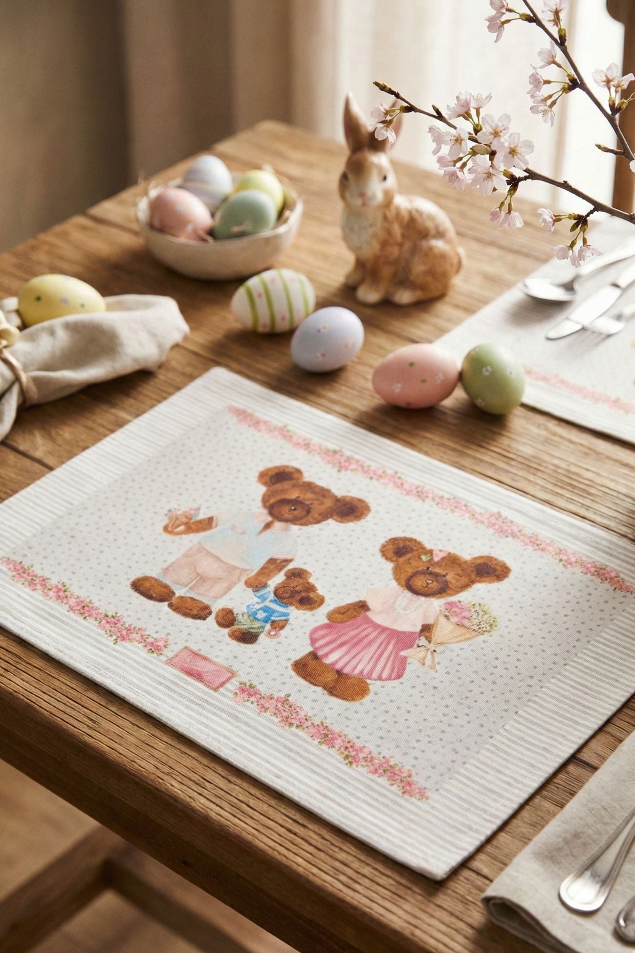 Sweet Bear Tovaglietta Americana Famiglia