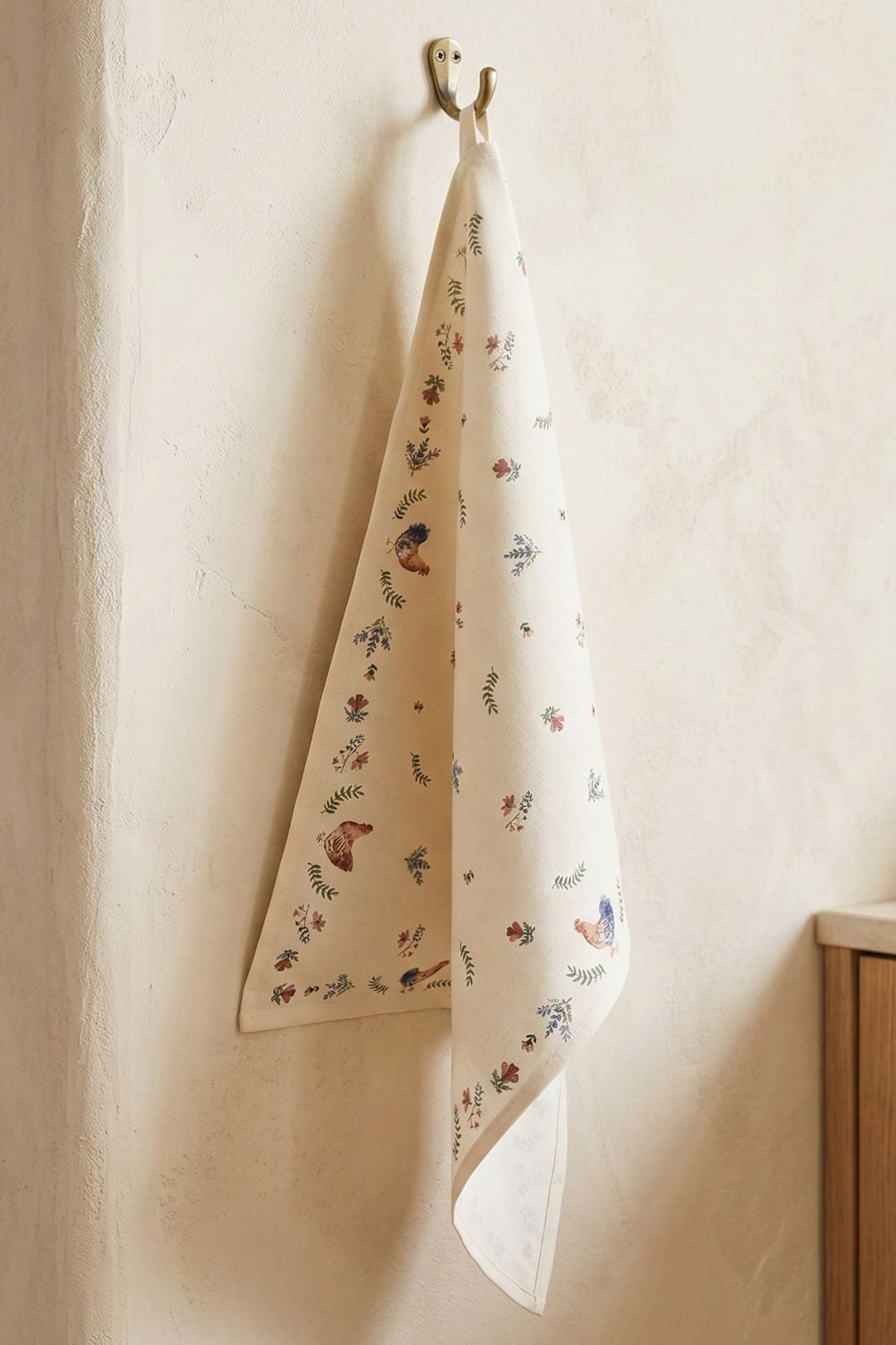 Chicken And Rooster Canovaccio Rettangolare