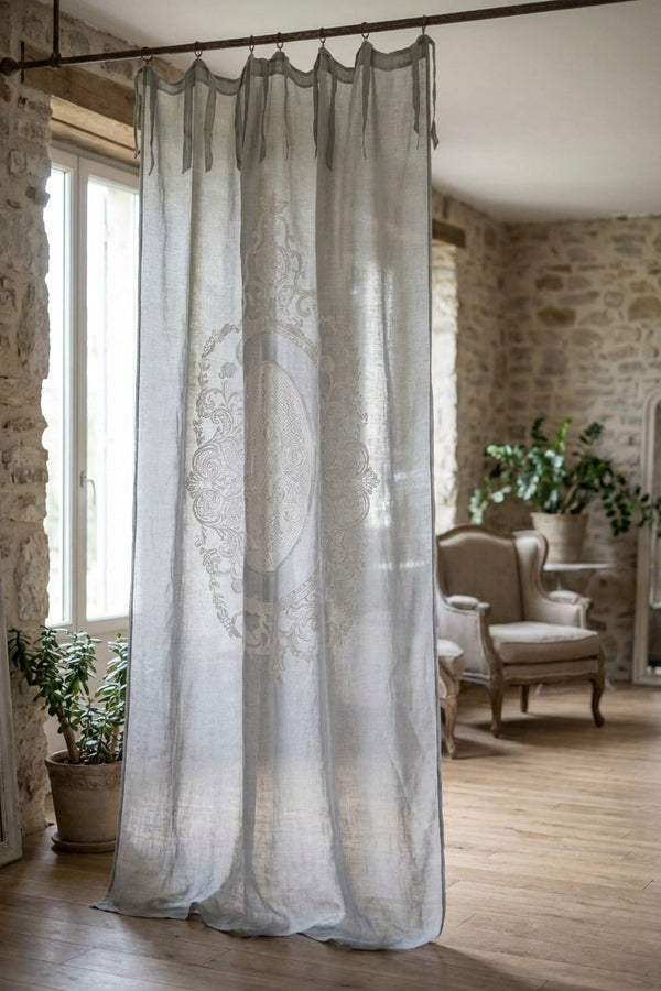 Dentelle Tenda Grigio chiaro Modello 1