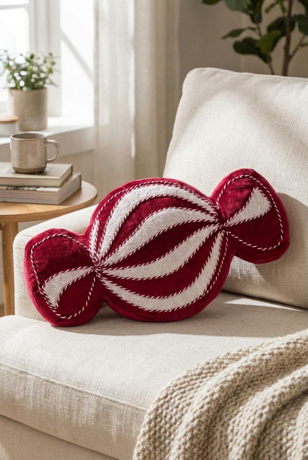 Noel Elegance Cuscino Caramella Raggi