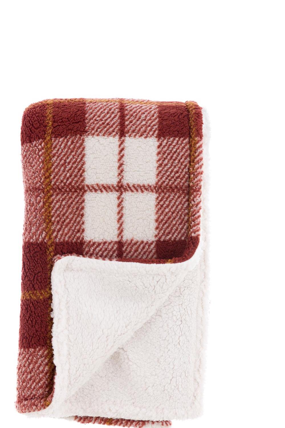 Morbido Essenziale Plaid Rosso