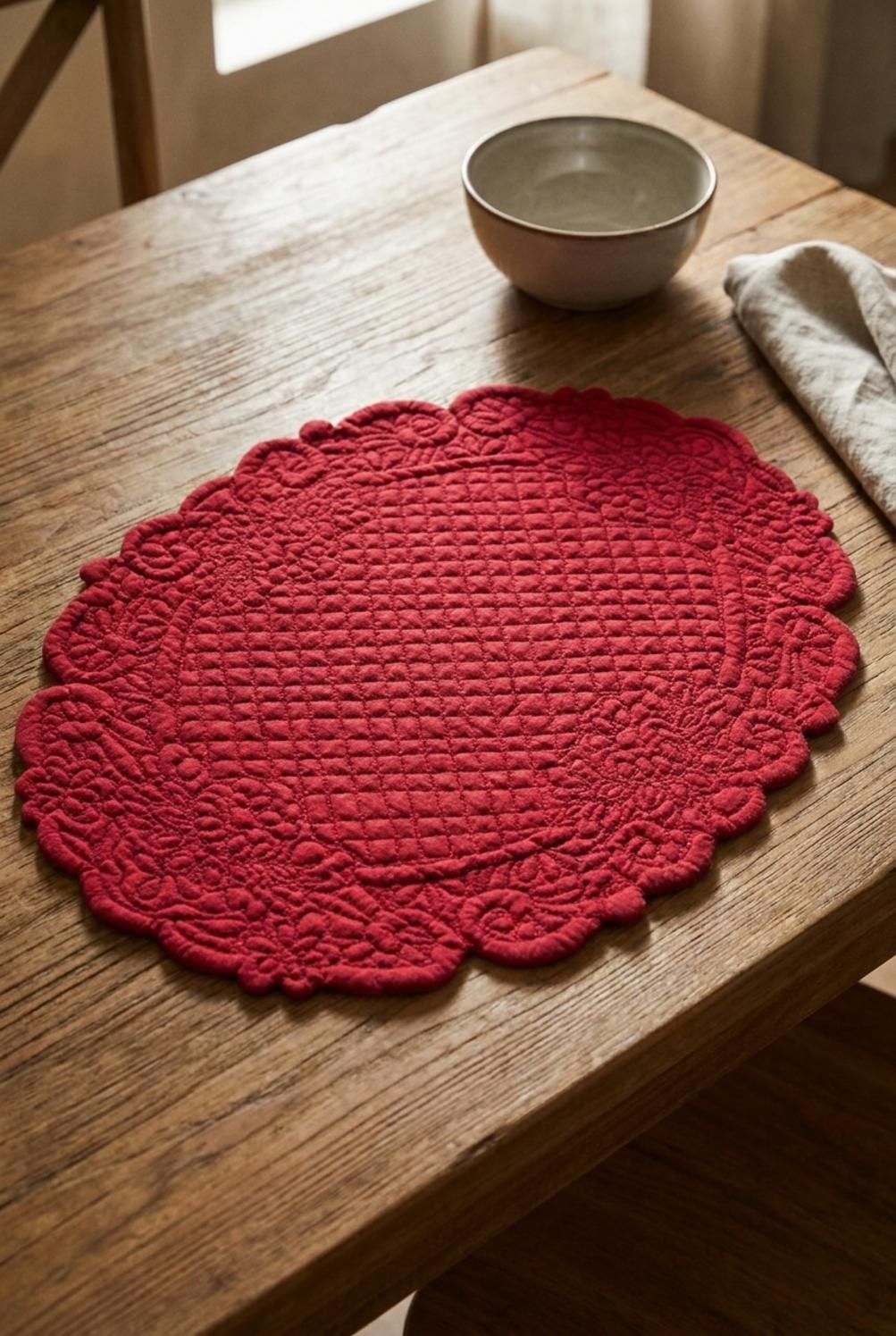 Carmen Tovaglietta Americana Ovale Rosso