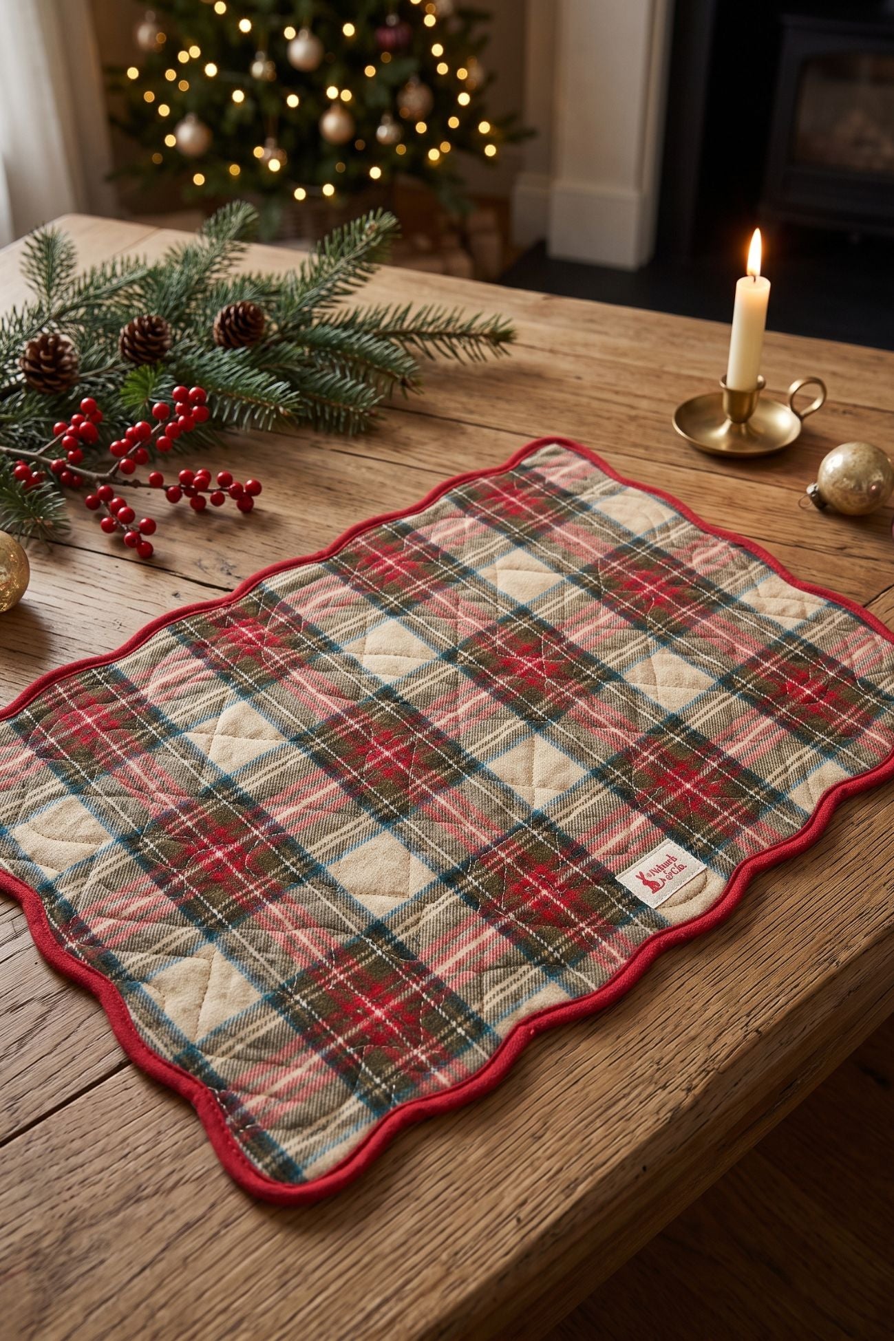 Vintage Toys Tovaglietta Americana Rettangolare Tartan