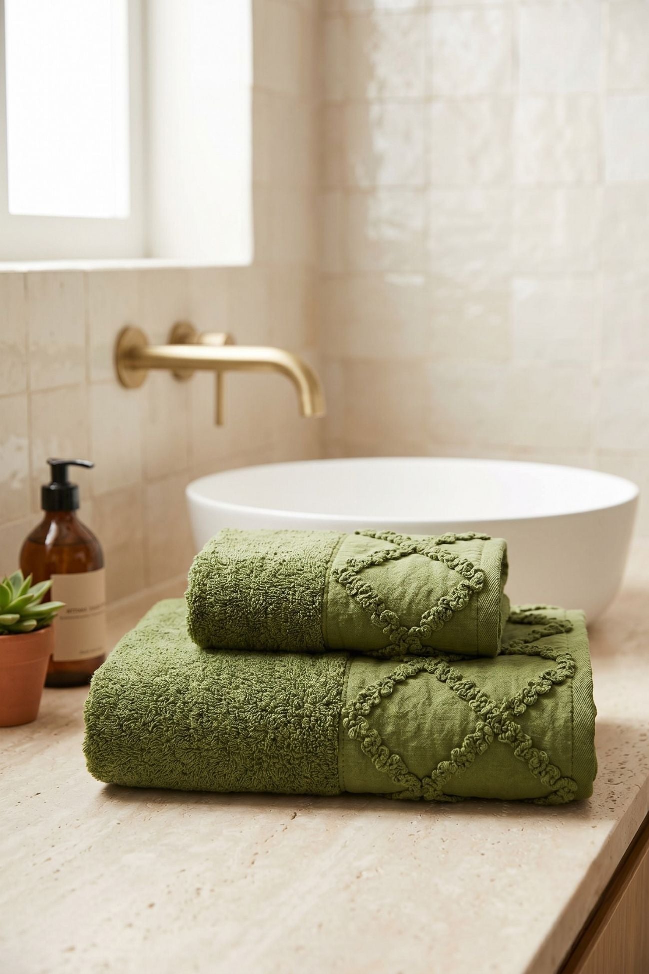Intrecci Coppia Spugna Verde