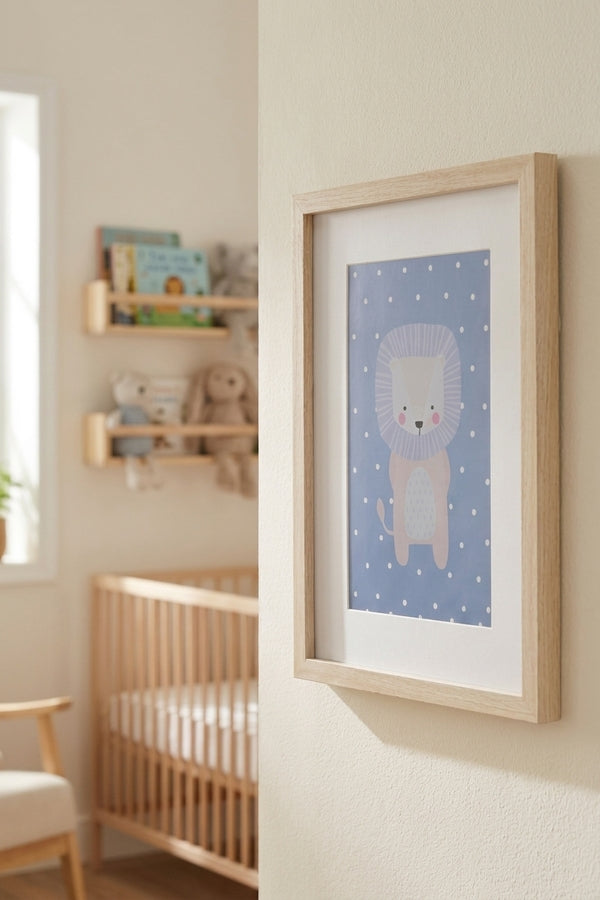 Holoholo Quadro Per Bambini Cornice: beige