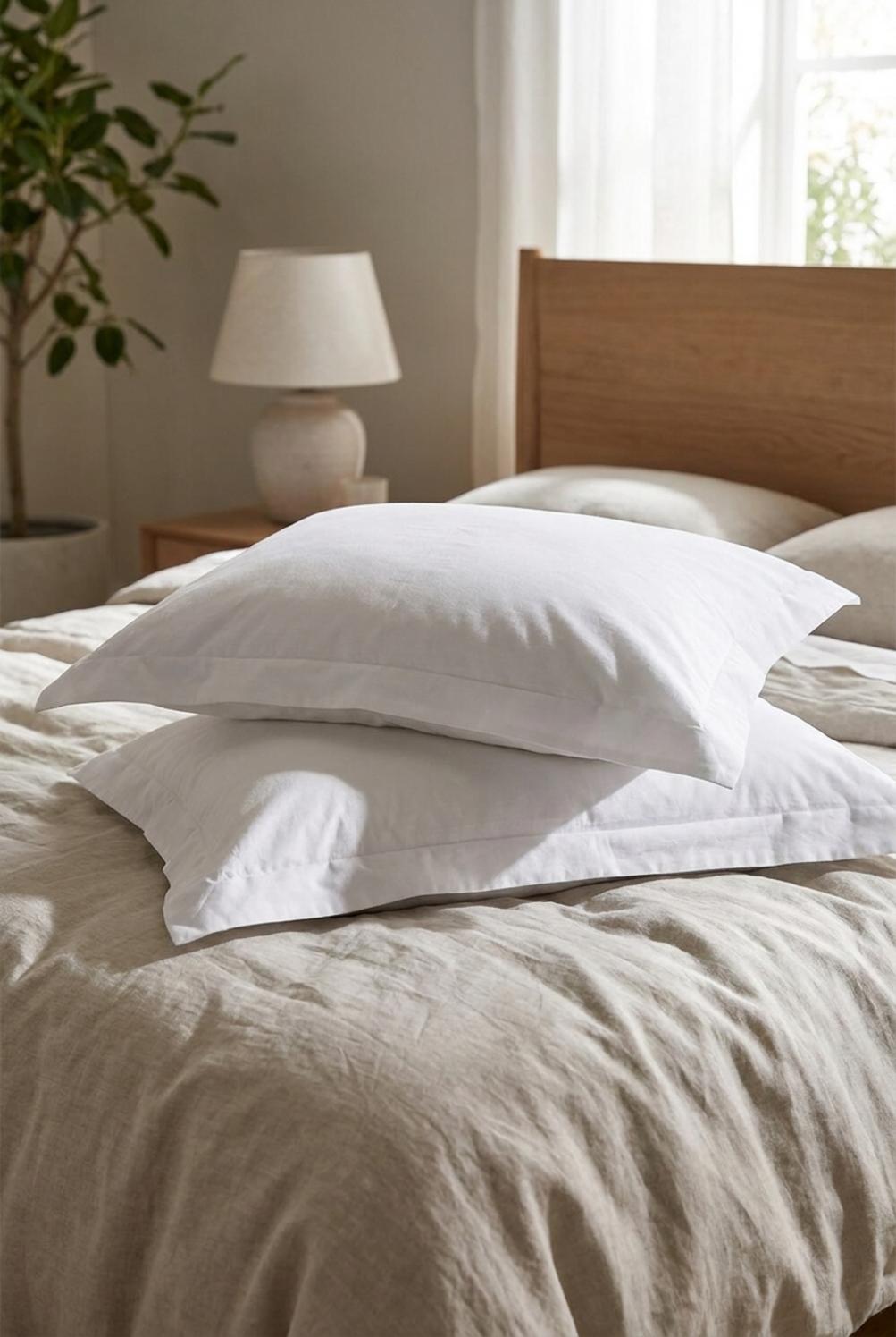 Giotto Set Federe Raso Cotone Bianco