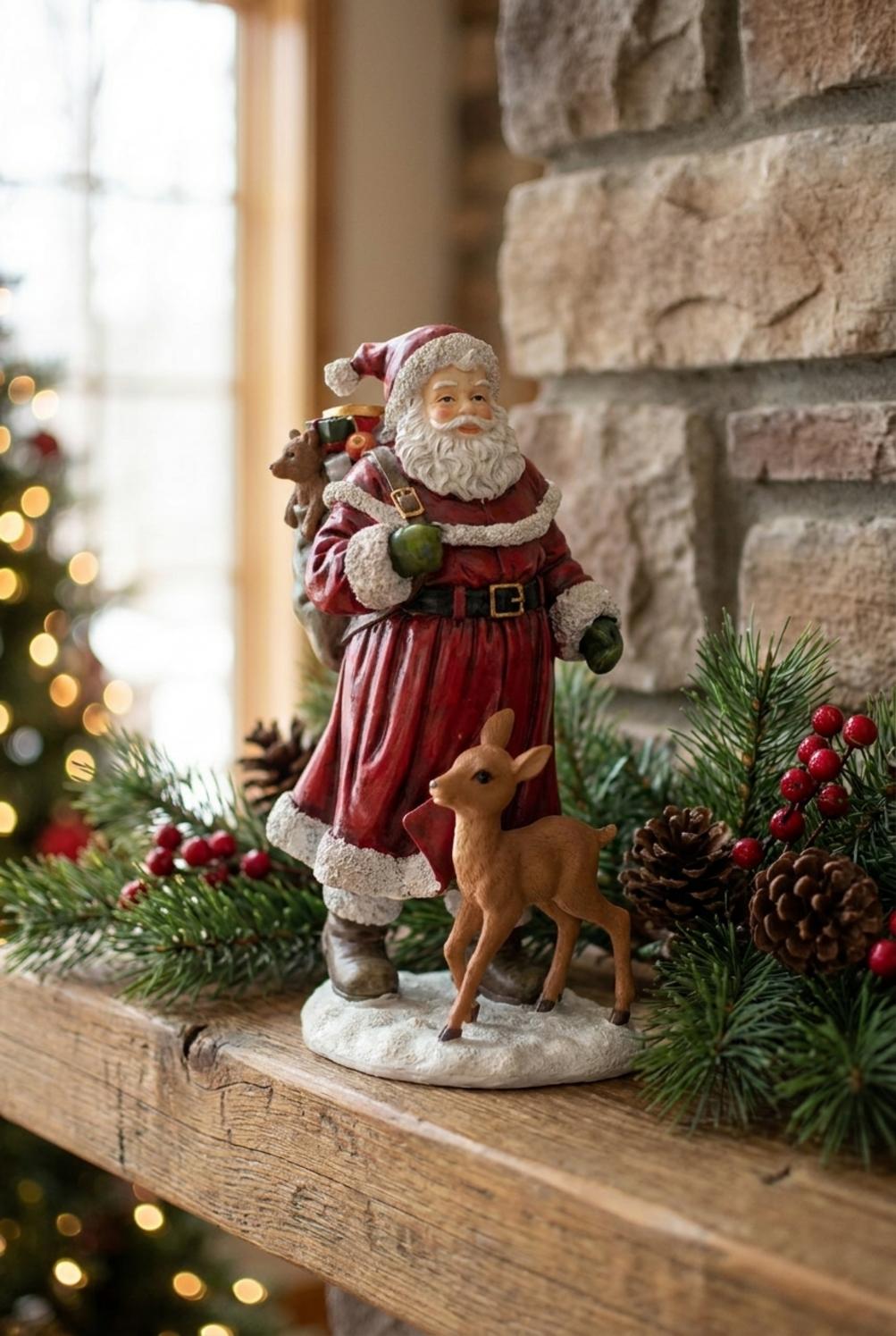 Delicious Christmas Babbo Natale Renna In Piedi