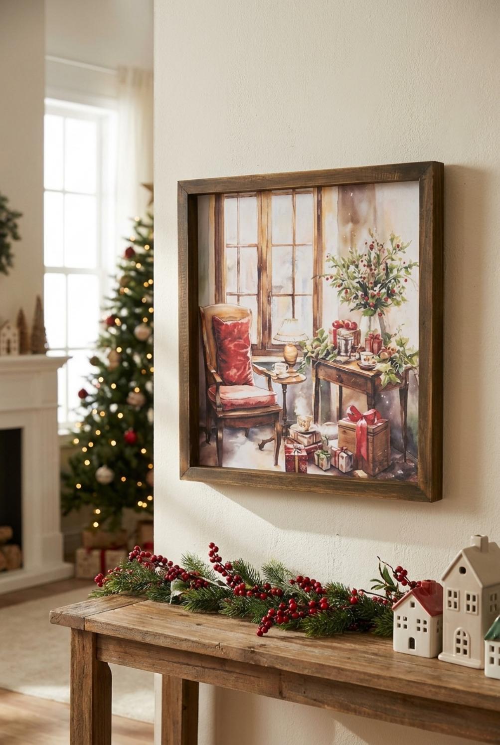 Storia Di Natale Quadro Tavolo