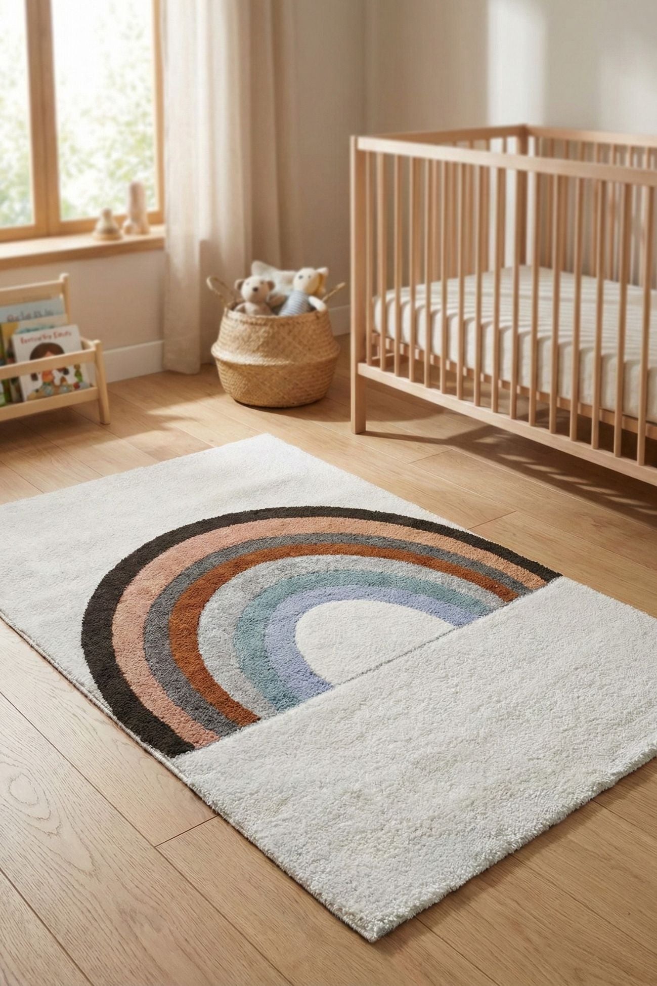 Nazar Tappeto per bambini, motivo: arcobaleno Cield, Leone, Cerf-Volante, Marelle, Cervo, Coniglio (160 x 230 cm, colore: Beige Nazar Tappeto per bambini, motivo: arcobaleno Cield, Leone, Cerf-Volante, Marelle, Cervo, Coniglio (160 x 230 cm, colore: Beige