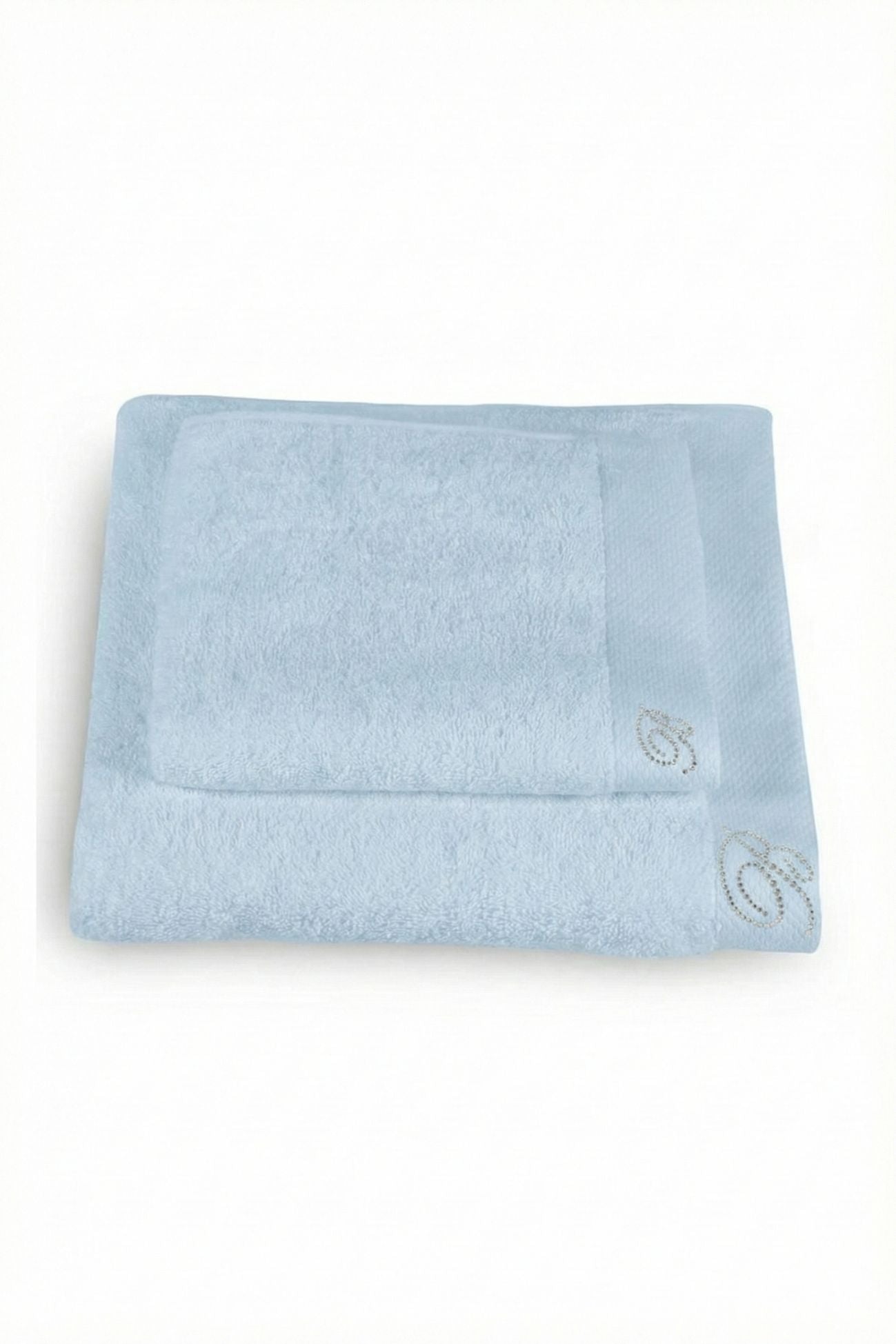 Benessere Coppia Asciugamani Celeste