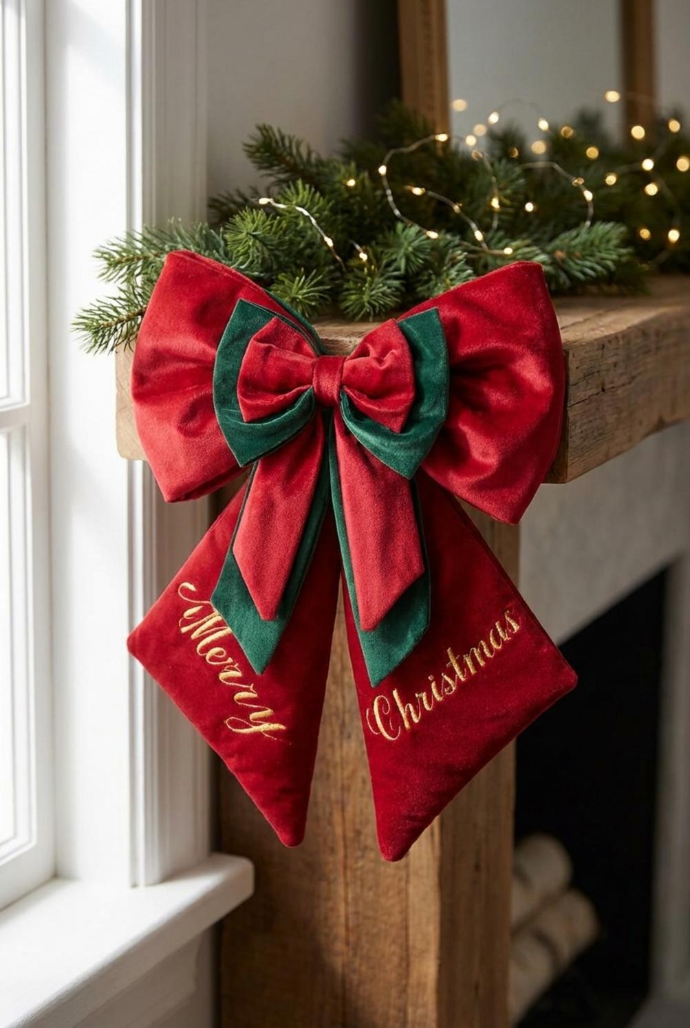 Fiocco Merry Christmas Rosso
