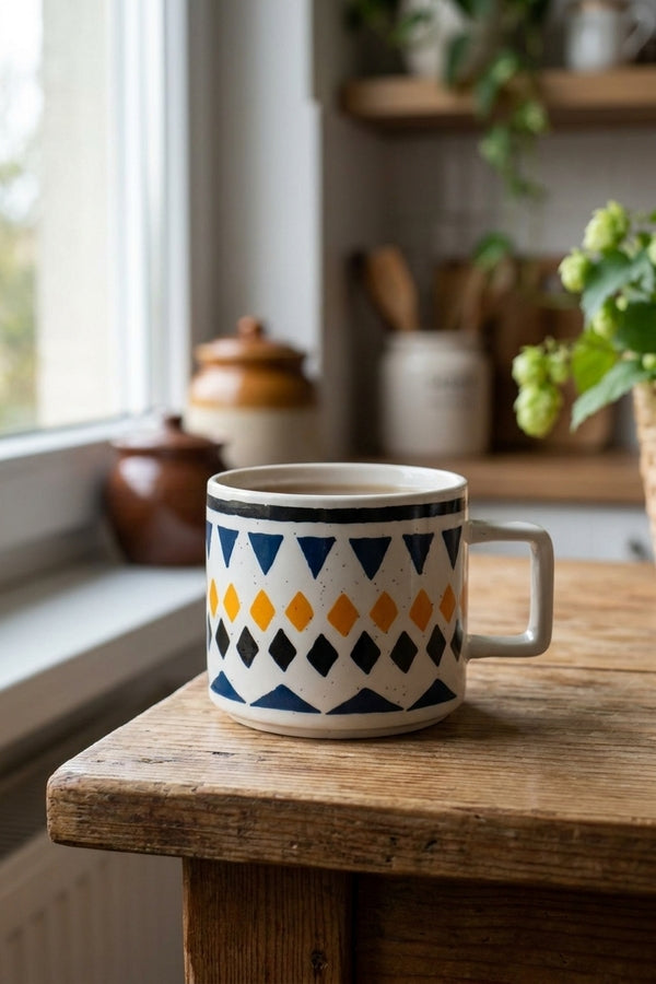 New Bone Tazza Multicolore Rombi