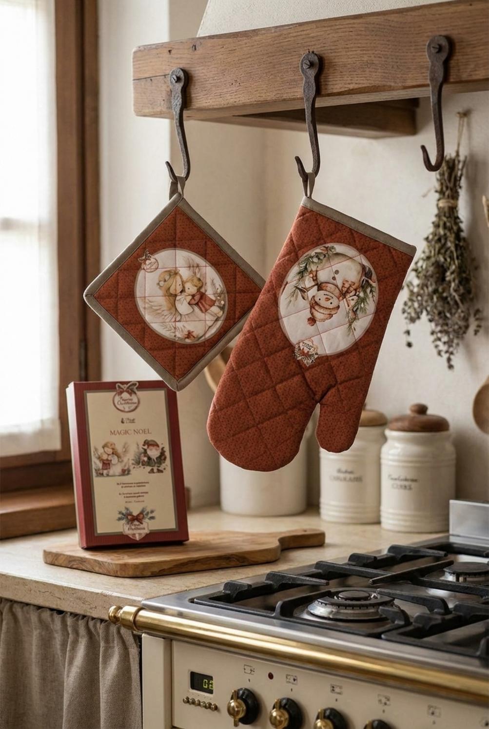 Magic Noel Set Guantone Presina Rosso