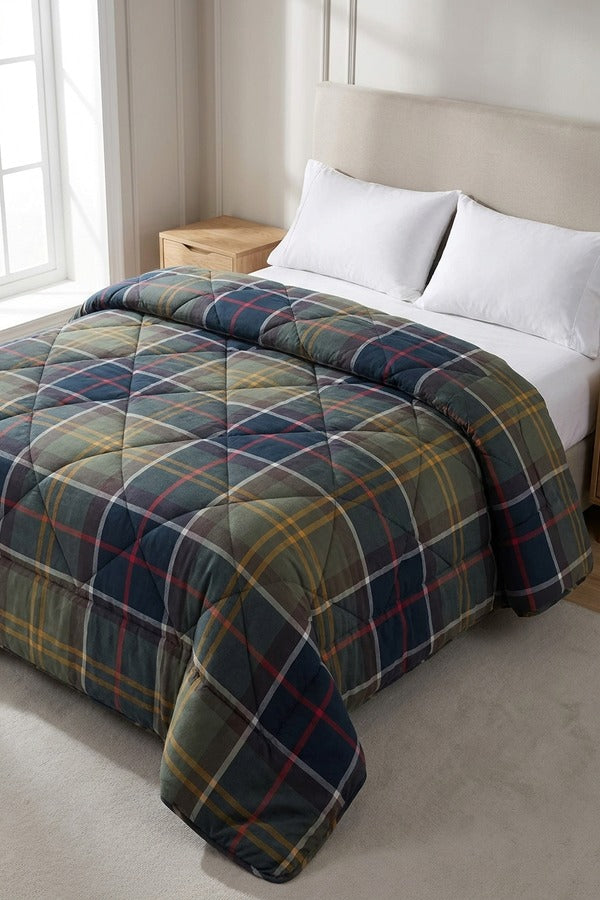 Madison Trapunta Invernale Tartan Bosco