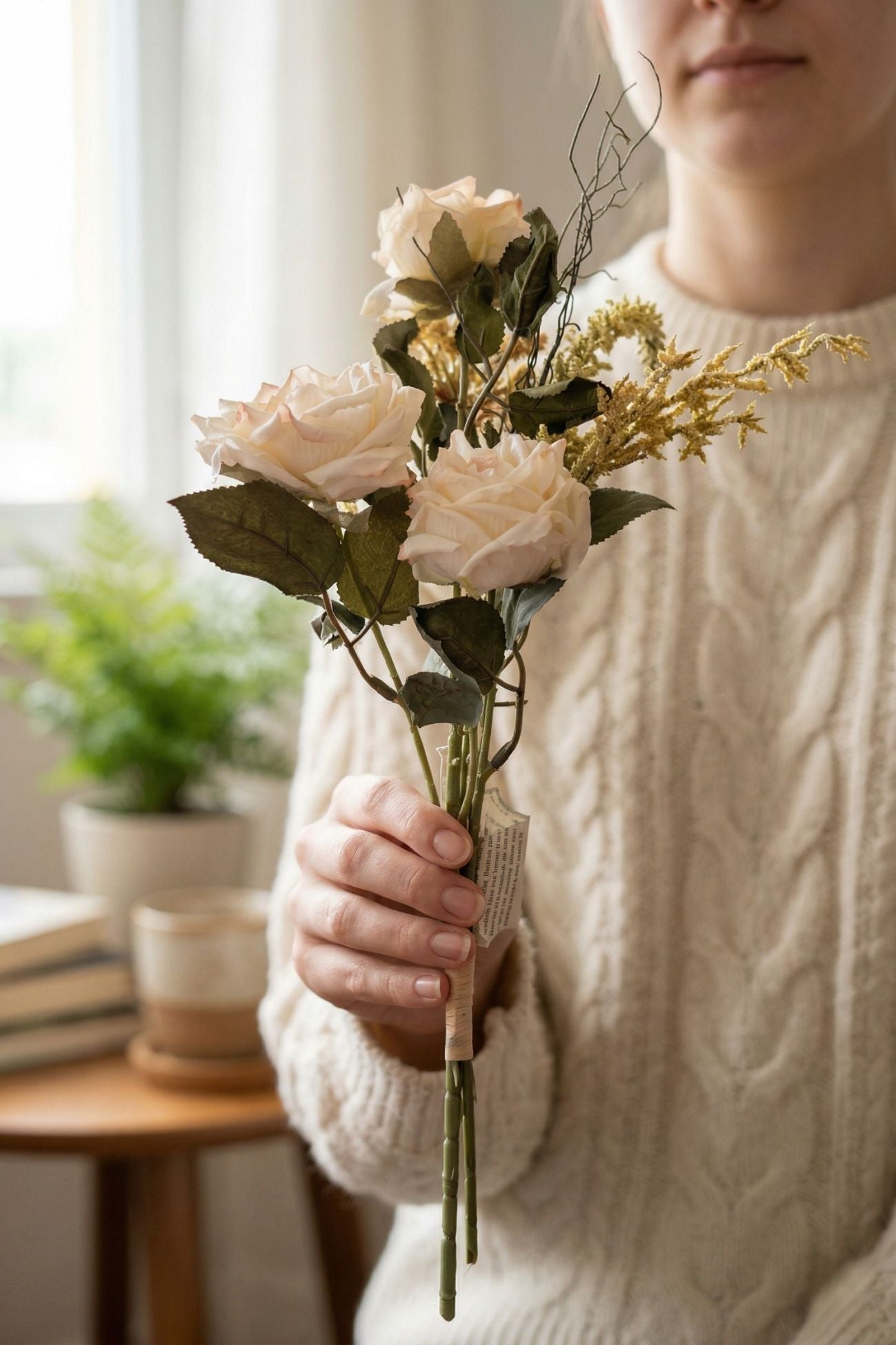 Florilegio Bouquet Rose Bianche