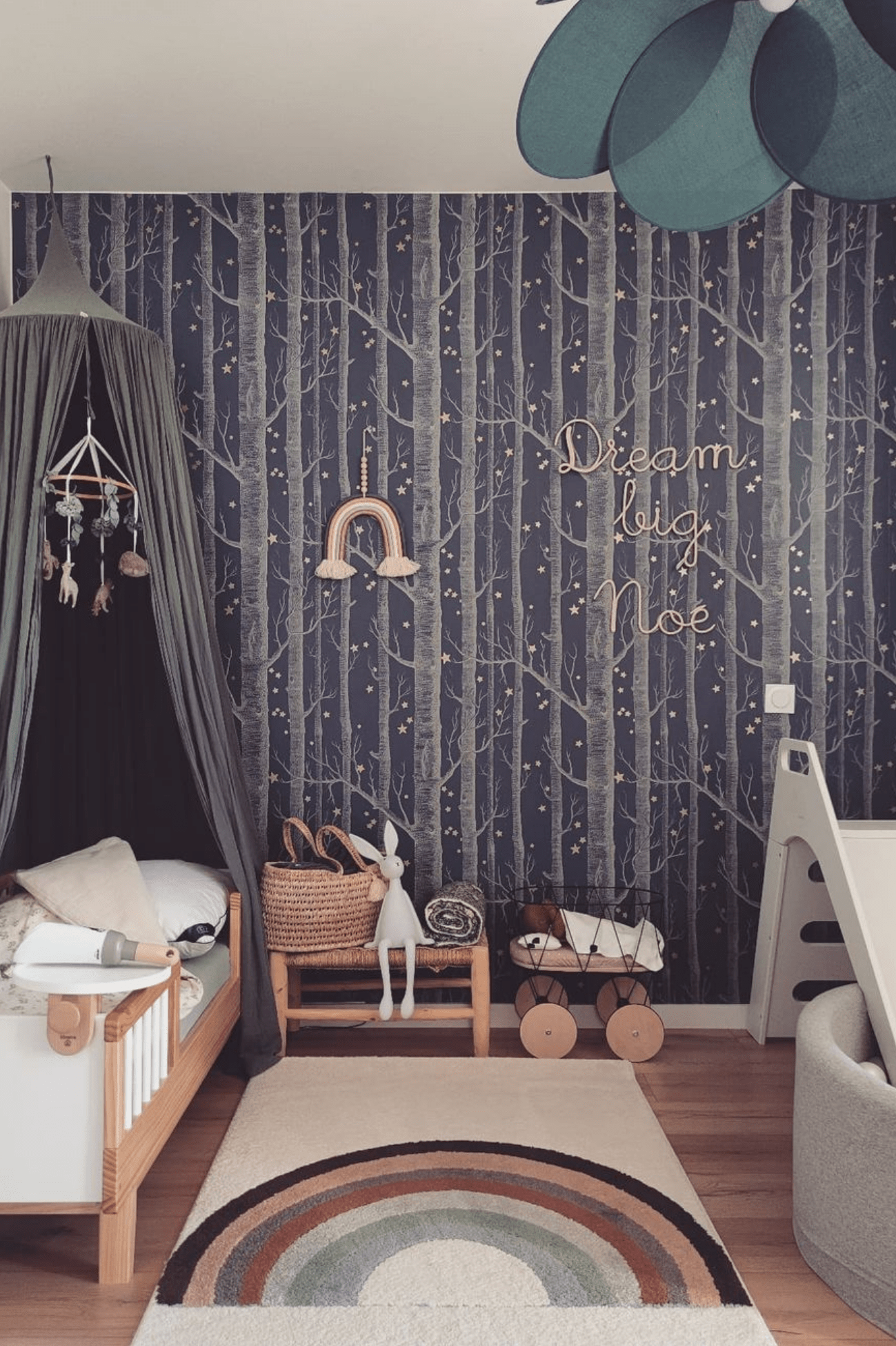 AFKliving Arc Tappeto per bambini con fantasia arcobaleno 150x80cm