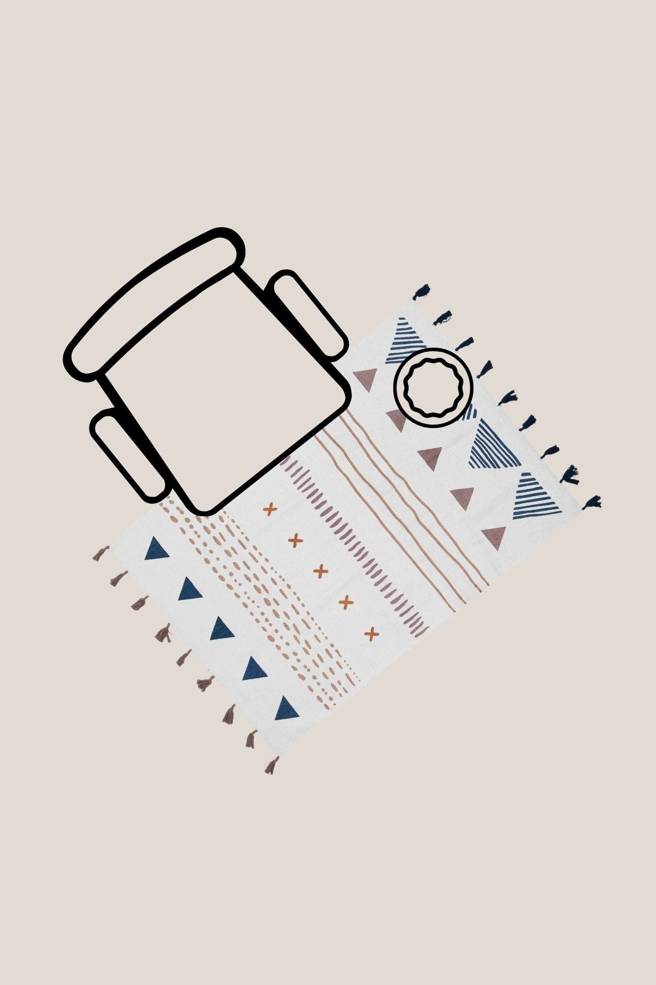 AFKliving Modoc Modoc - Tappeto in cotone con motivi tribali 140x100
| AFKliving